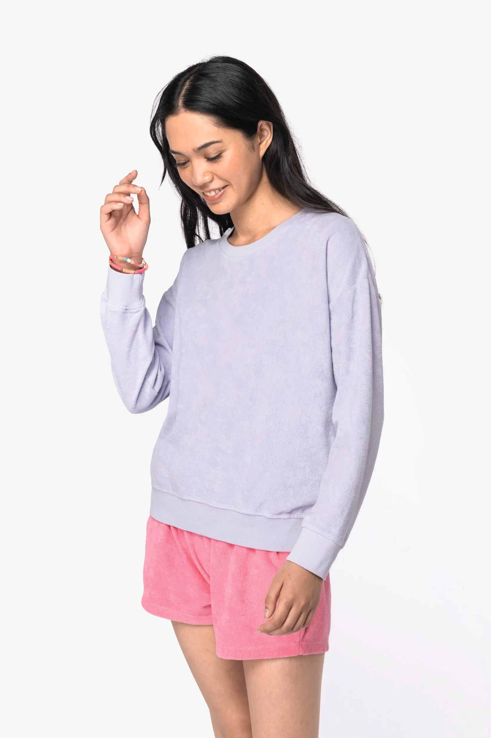 Sudadera ecorresponsable de rizo mujer