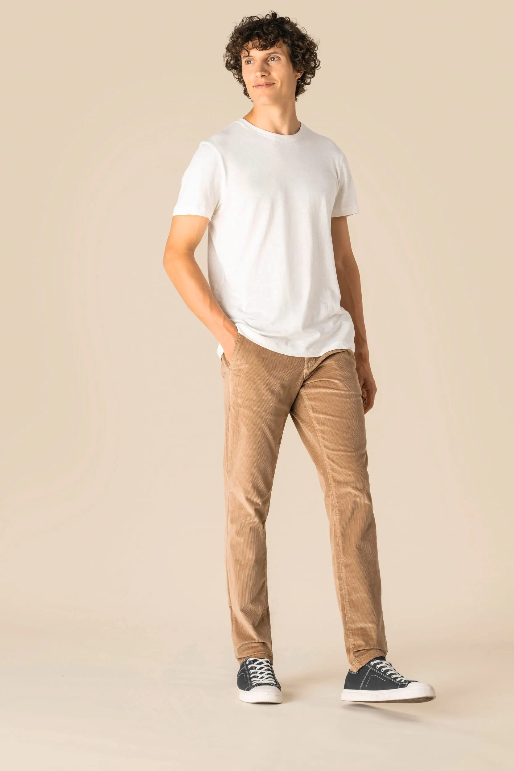 Pantalones ecorresponsable de pana hombre