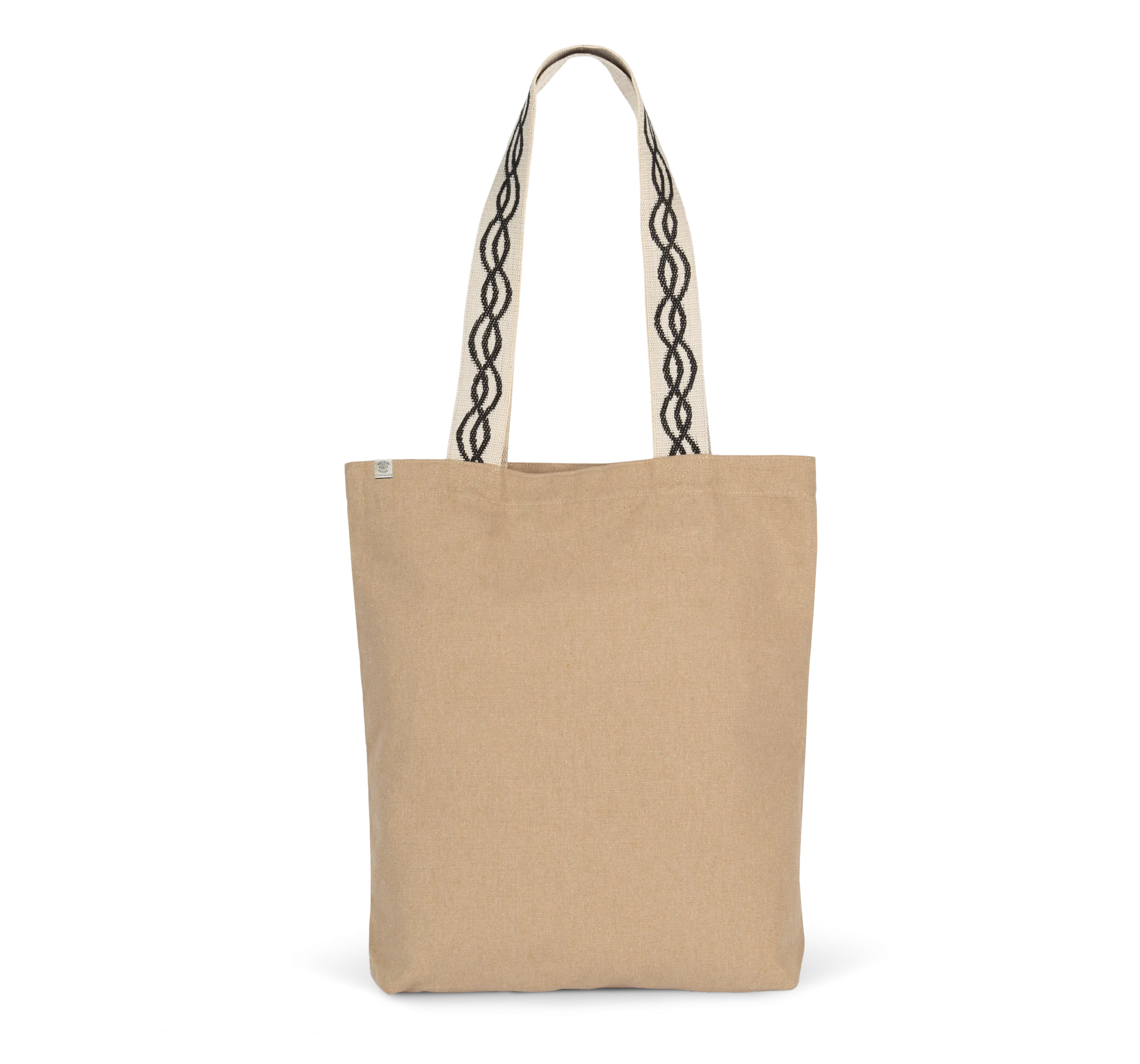 Bolsa shopper reciclada con fondo plano