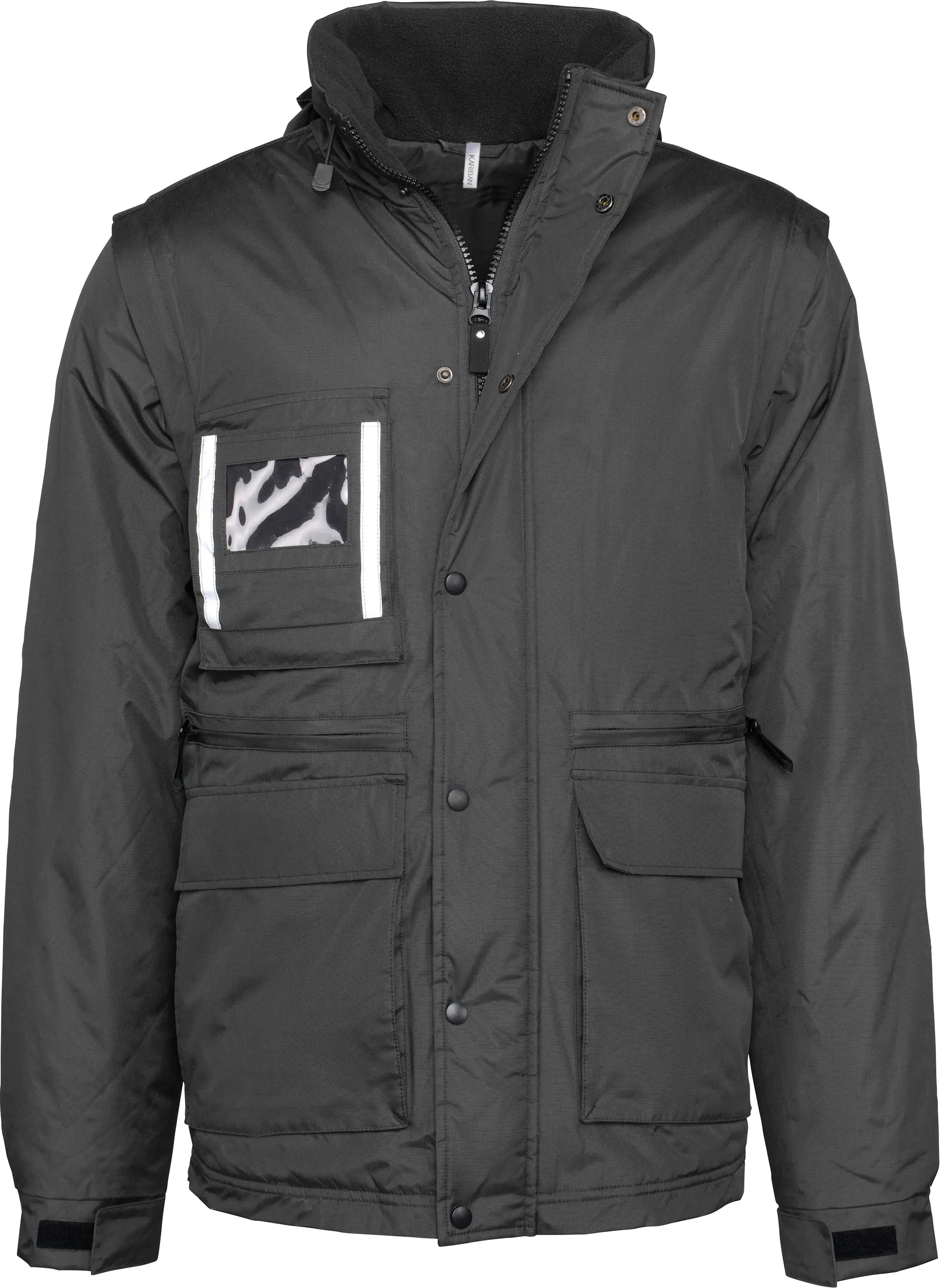 Parka workwear con mangas amovibles hombre