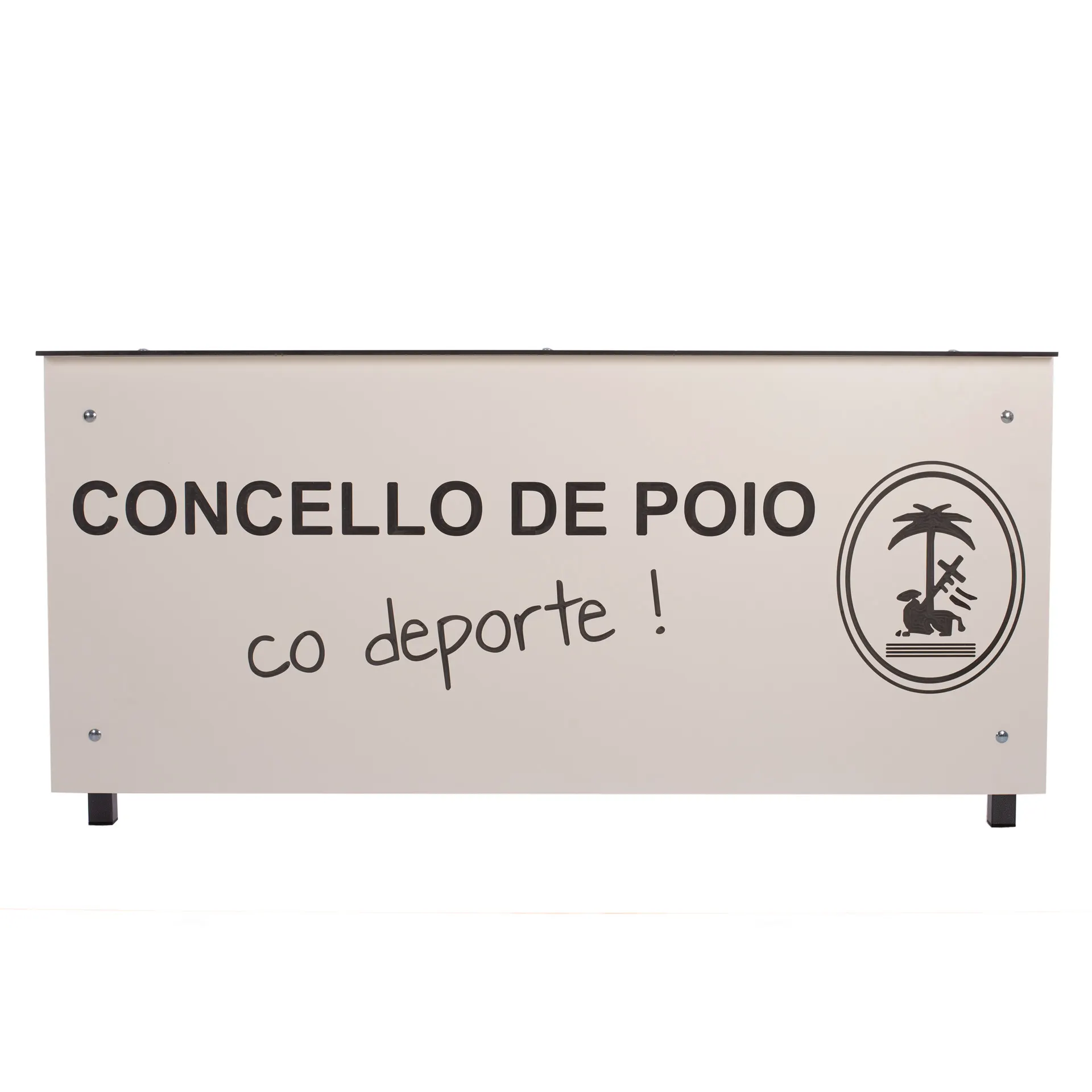 MESA ANOTADORES COMPLETA FENÓLICO 8MM BLANCO PERSONALIZABLE