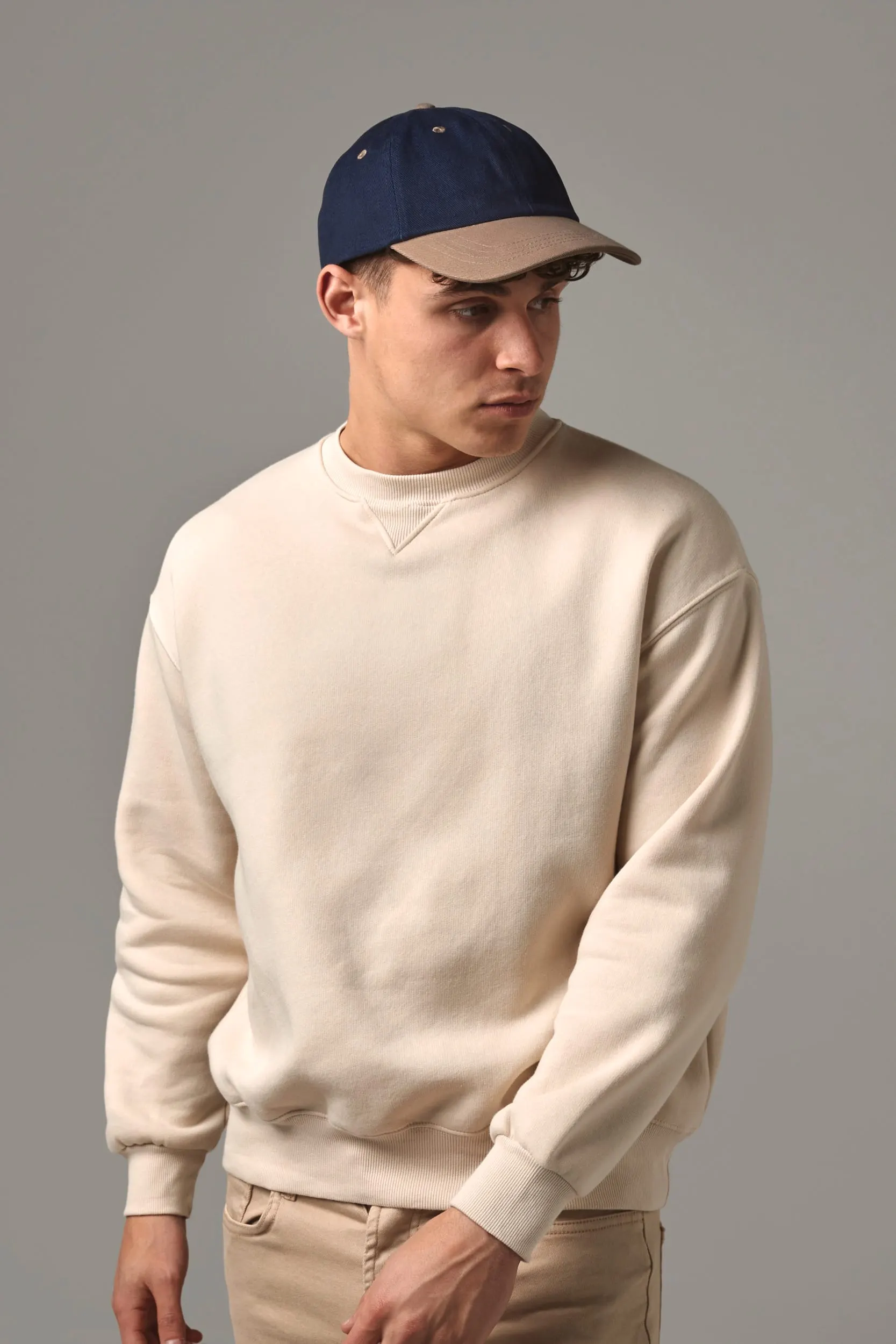 Gorra de perfil bajo de algodón peinado - 6 paneles