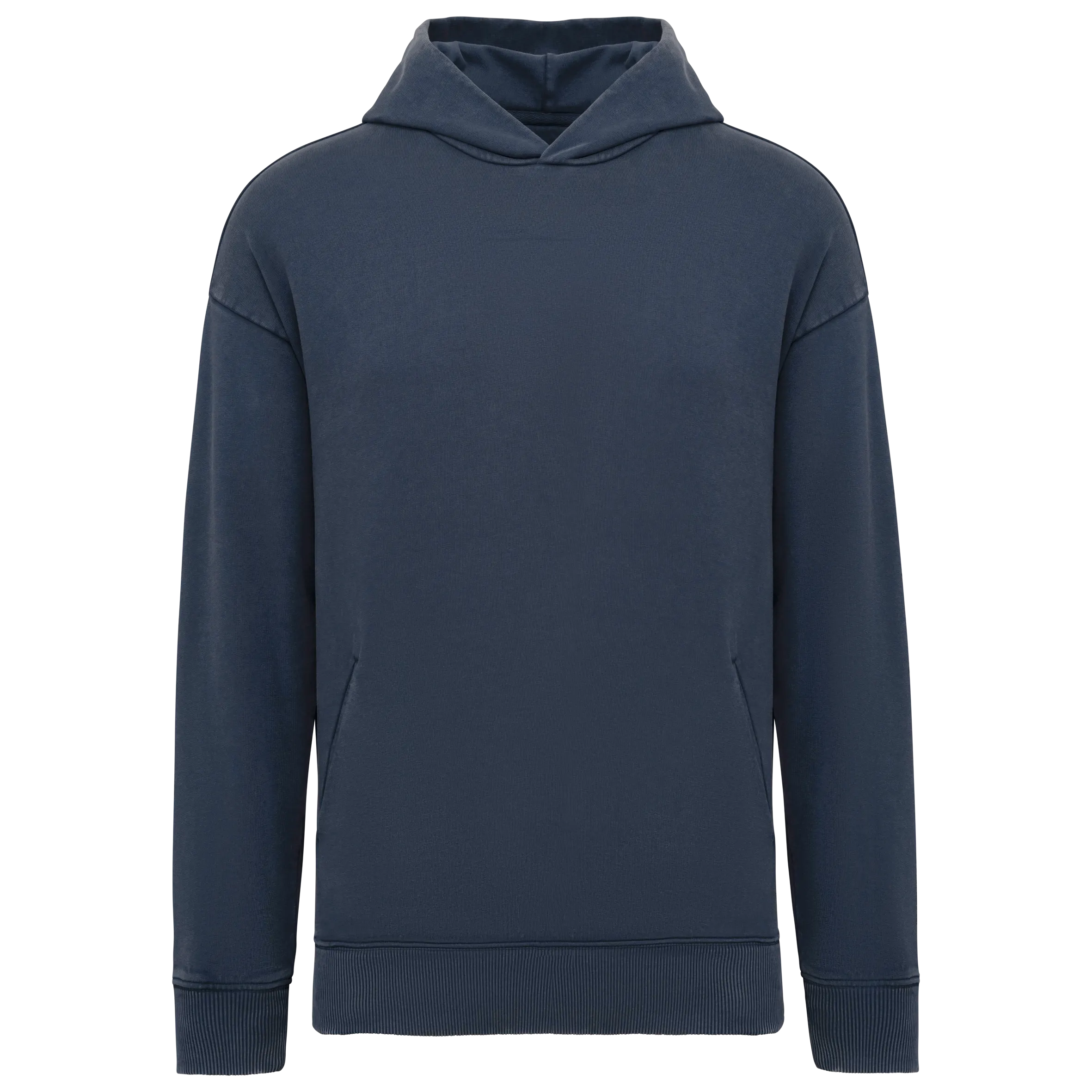 Sudadera ecorresponsable con capucha efecto lavado oversize unisex