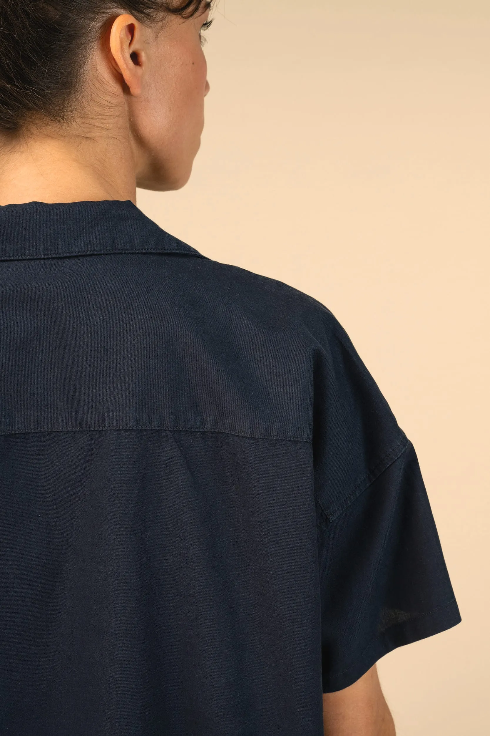 Camisa ecorresponsable oversize de Lyocell mujer