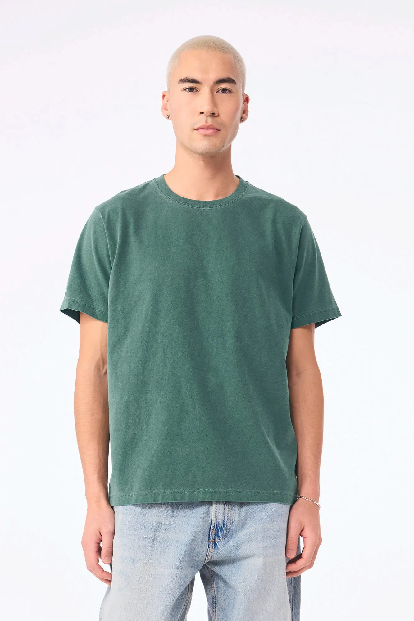 Camiseta de efecto lavado gruesa unisex