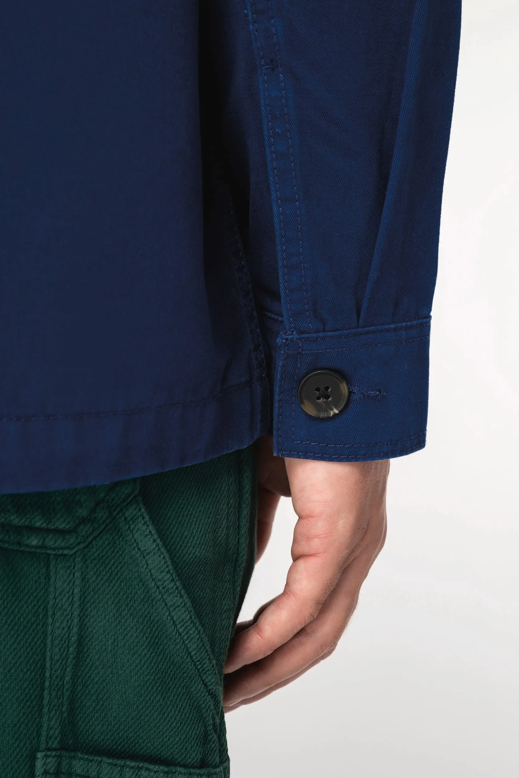 Chaqueta tipo worker ecorresponsable de efecto lavado unisex