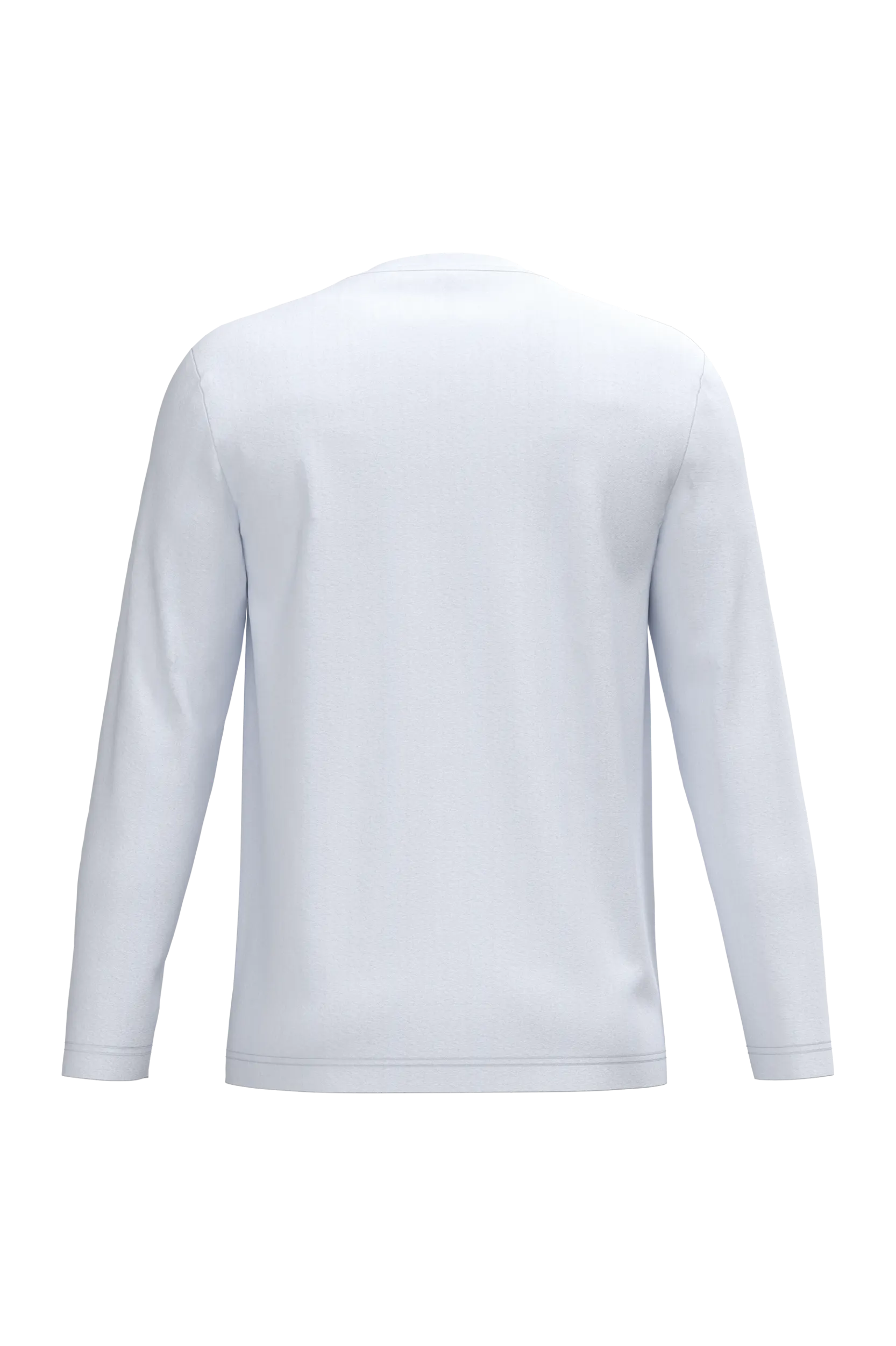Camiseta maga larga y cuello redondo hombre