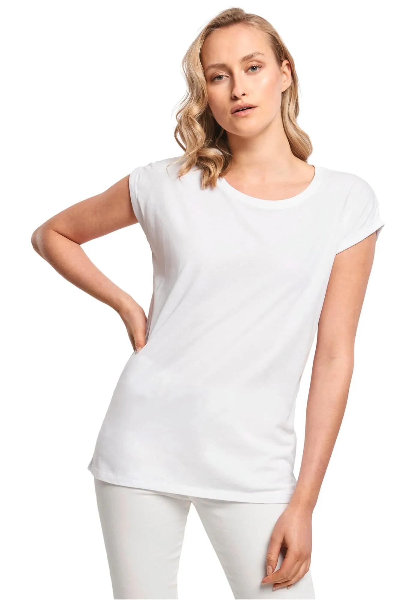 Camiseta ecorresponsable mangas vueltas mujer