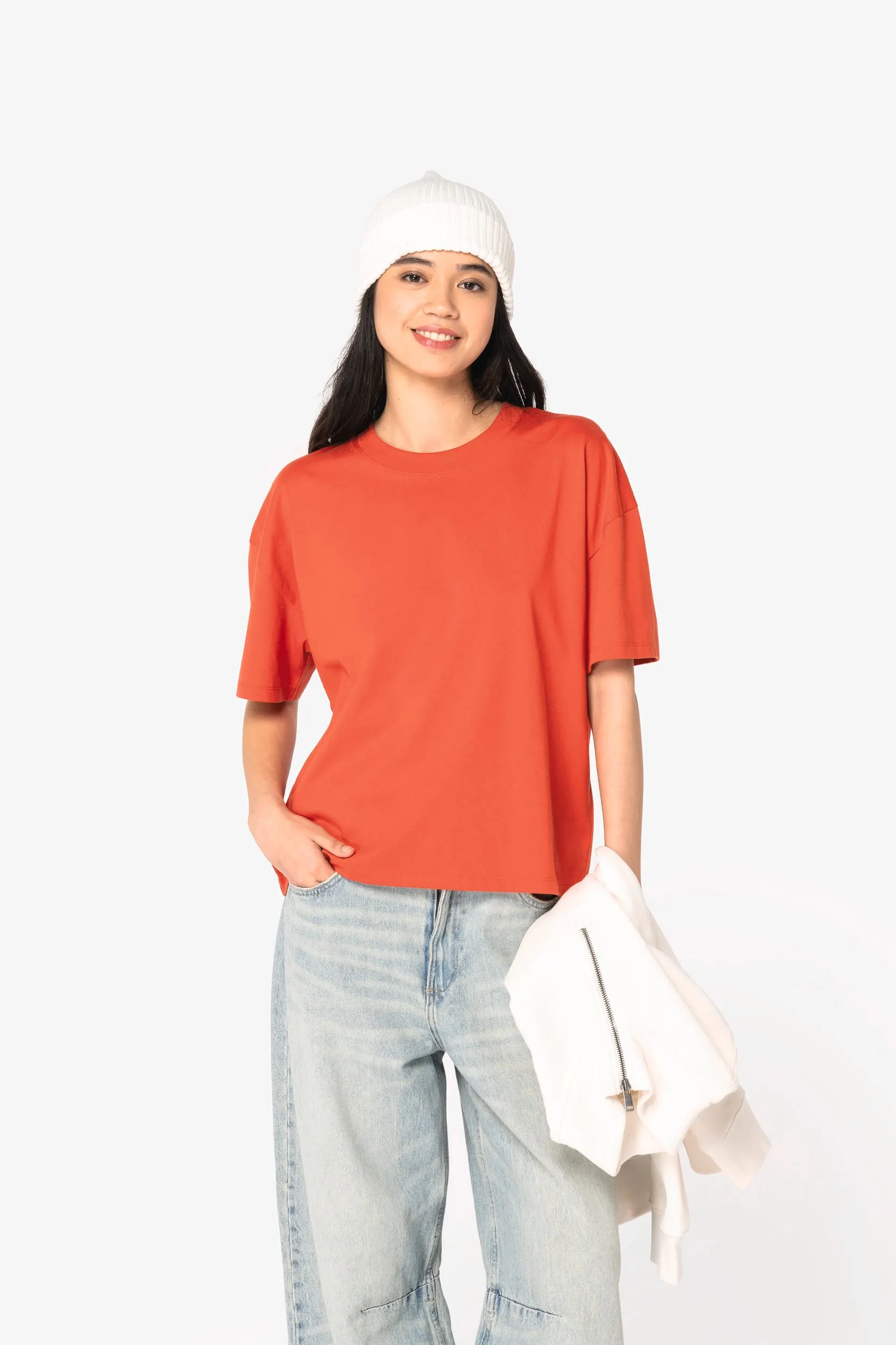 Camiseta ecorresponsable oversize mujer