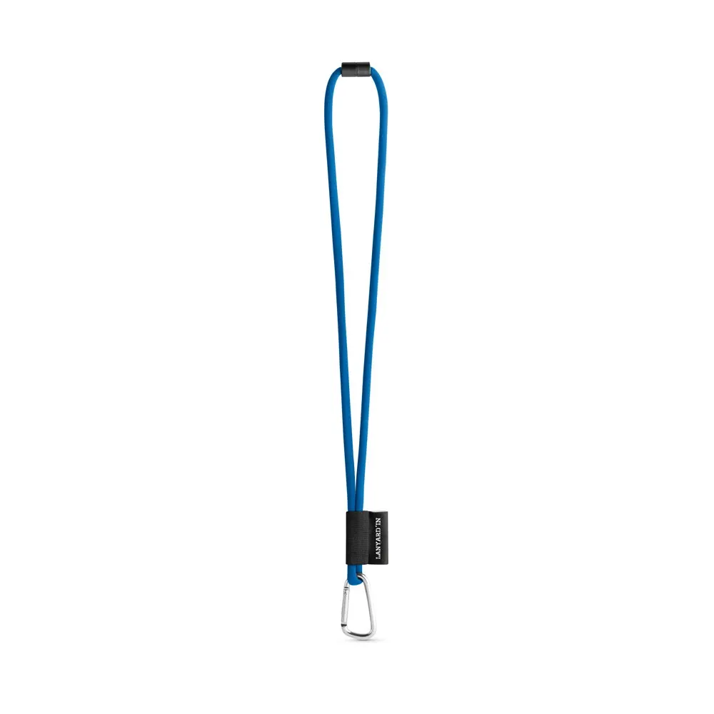 75089. SET Lanyard TUBE Long (Ø 7 mm) con mosquetón en forma de D de 55 mm y cierre de seguridad de Ø 7 mm