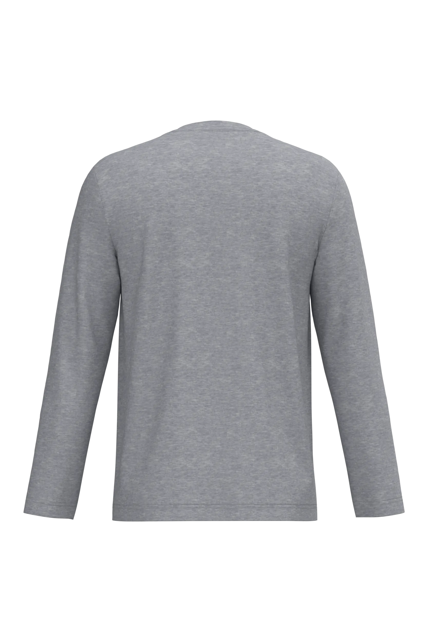 Camiseta manga larga y cuello de pico hombre