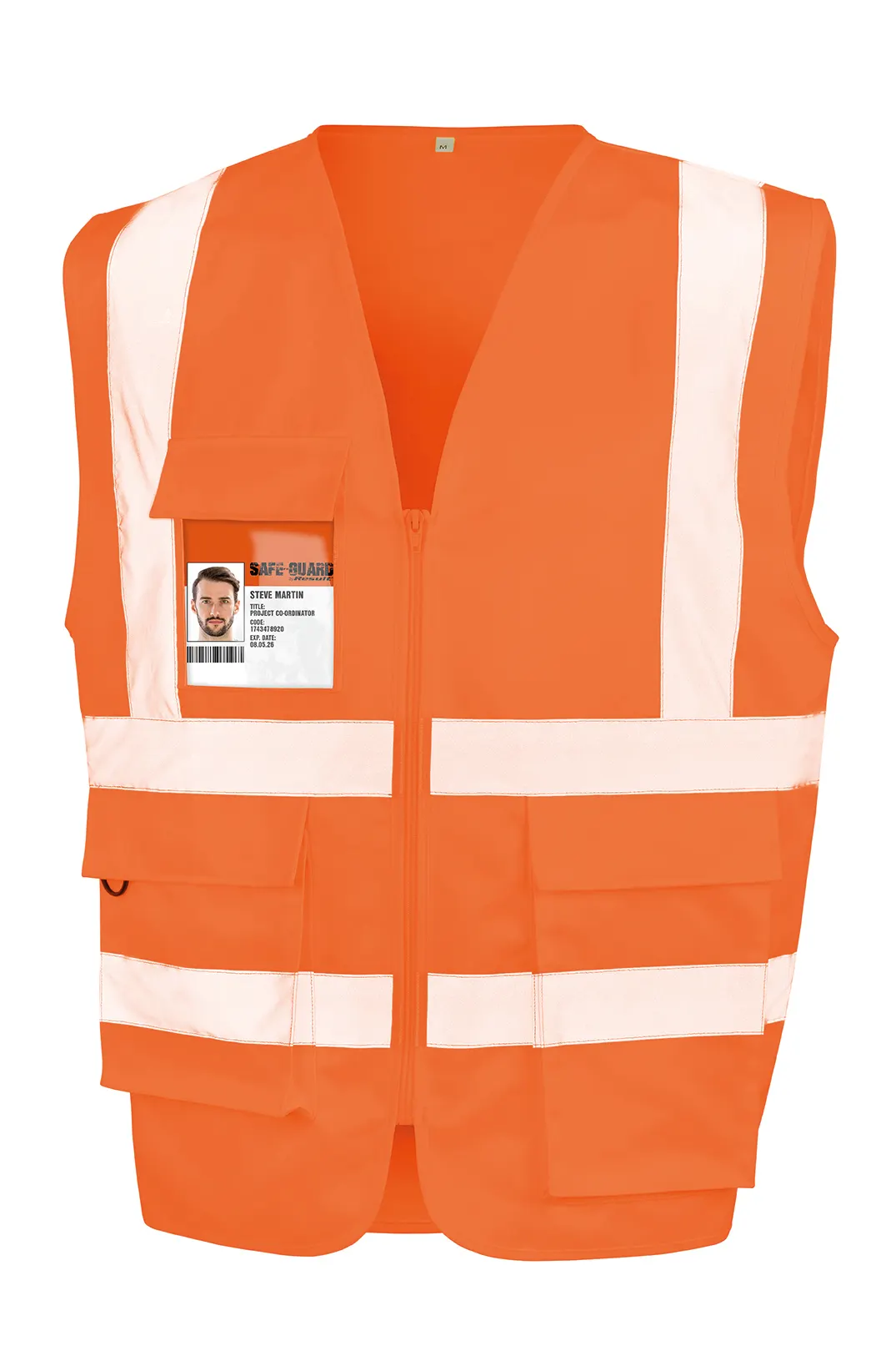 Chaleco de seguridad con cremallera
