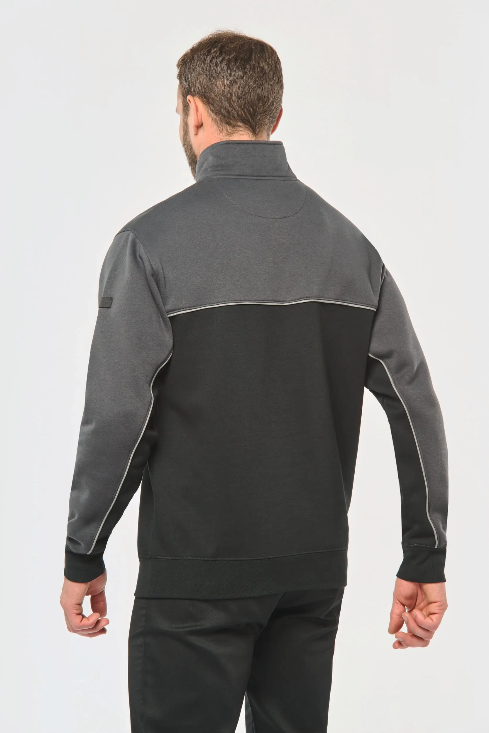 Sudadera 1/4 cremallera ecorresponsable– Unisex