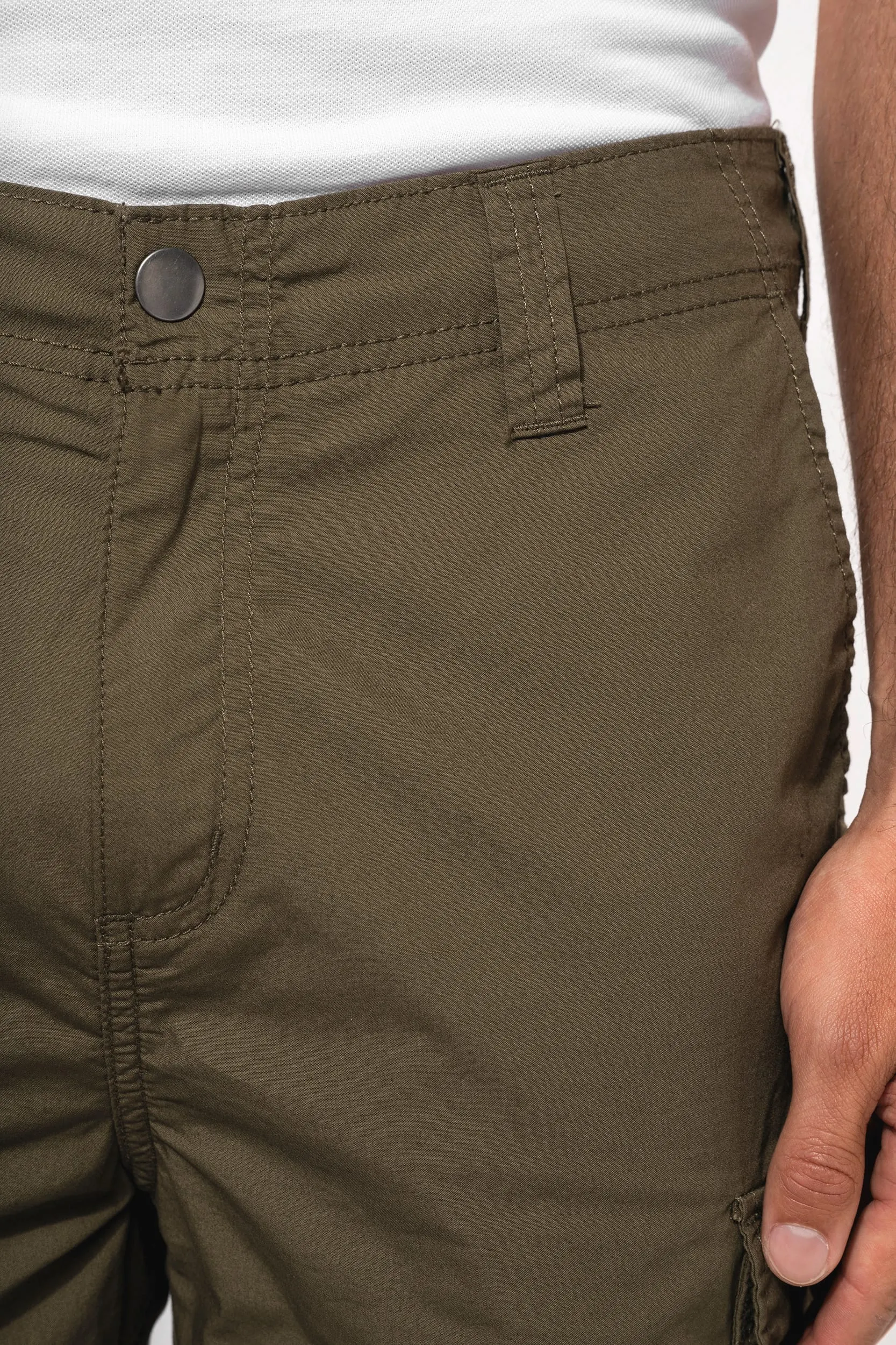 Bermuda ligera multibolsillos para hombre