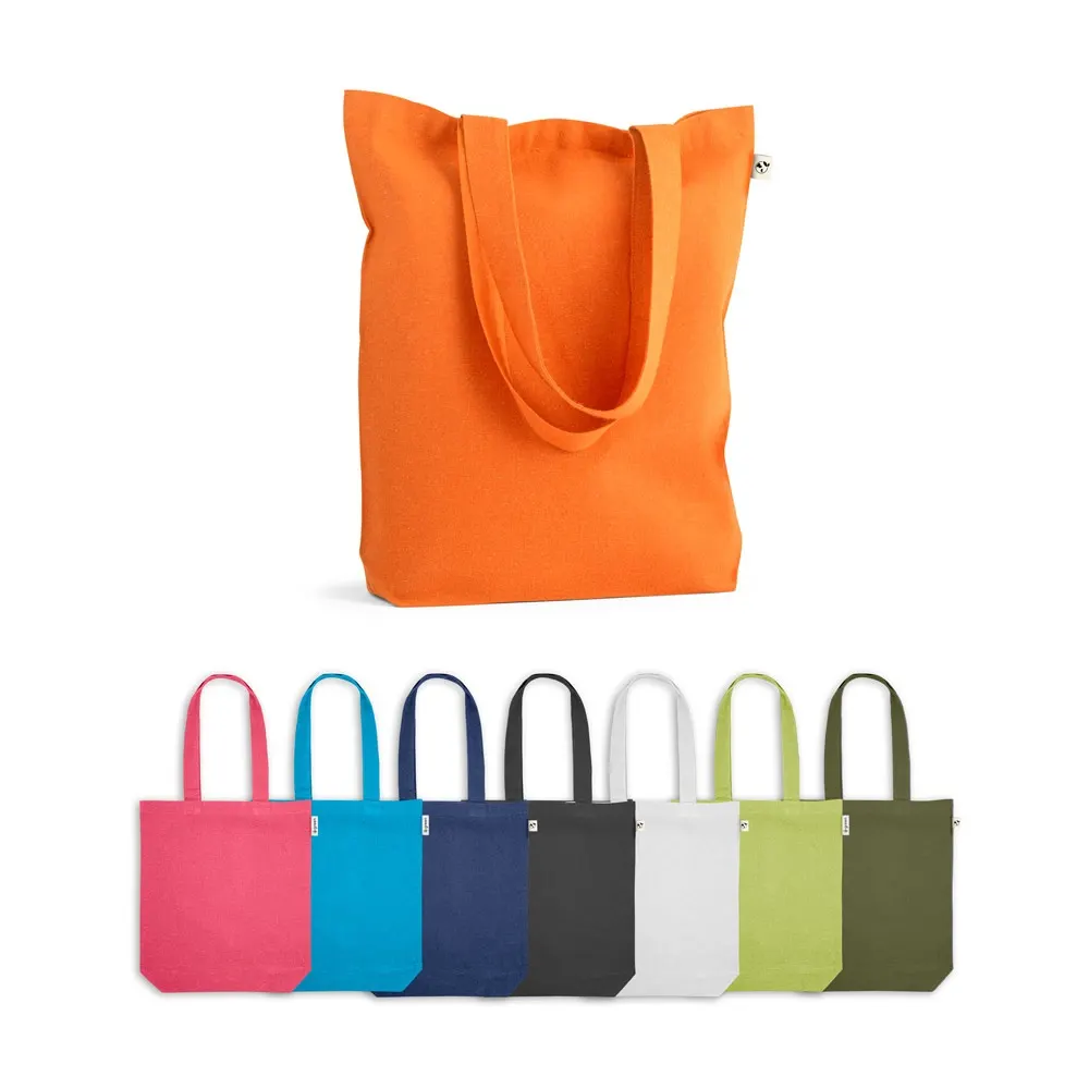 MERIDA. Bolsa de algodón (50%), algodón reciclado (30%) y poliéster (20% rPET) (220 g/m²)