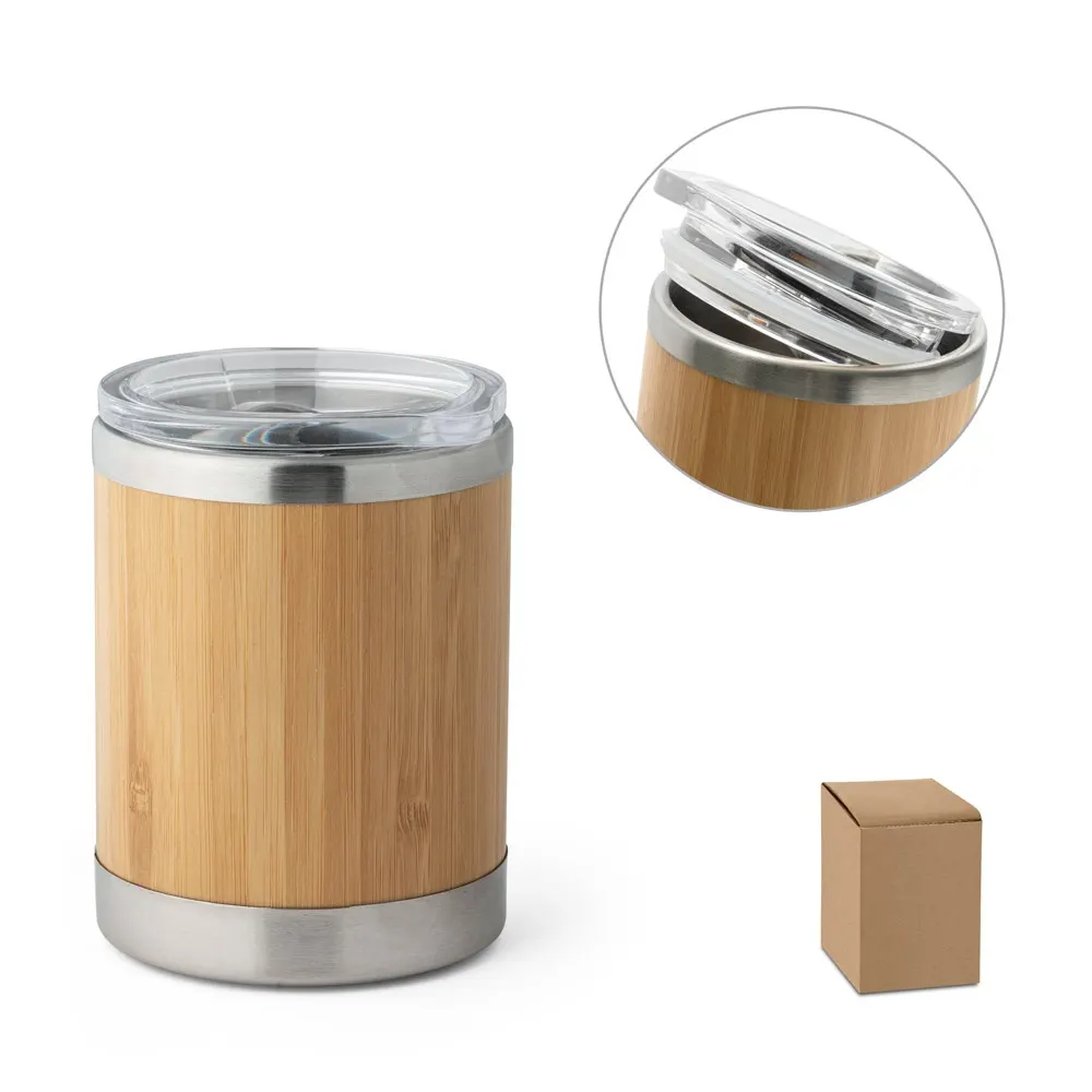 LYCKA. Vaso de bambú 350 mL