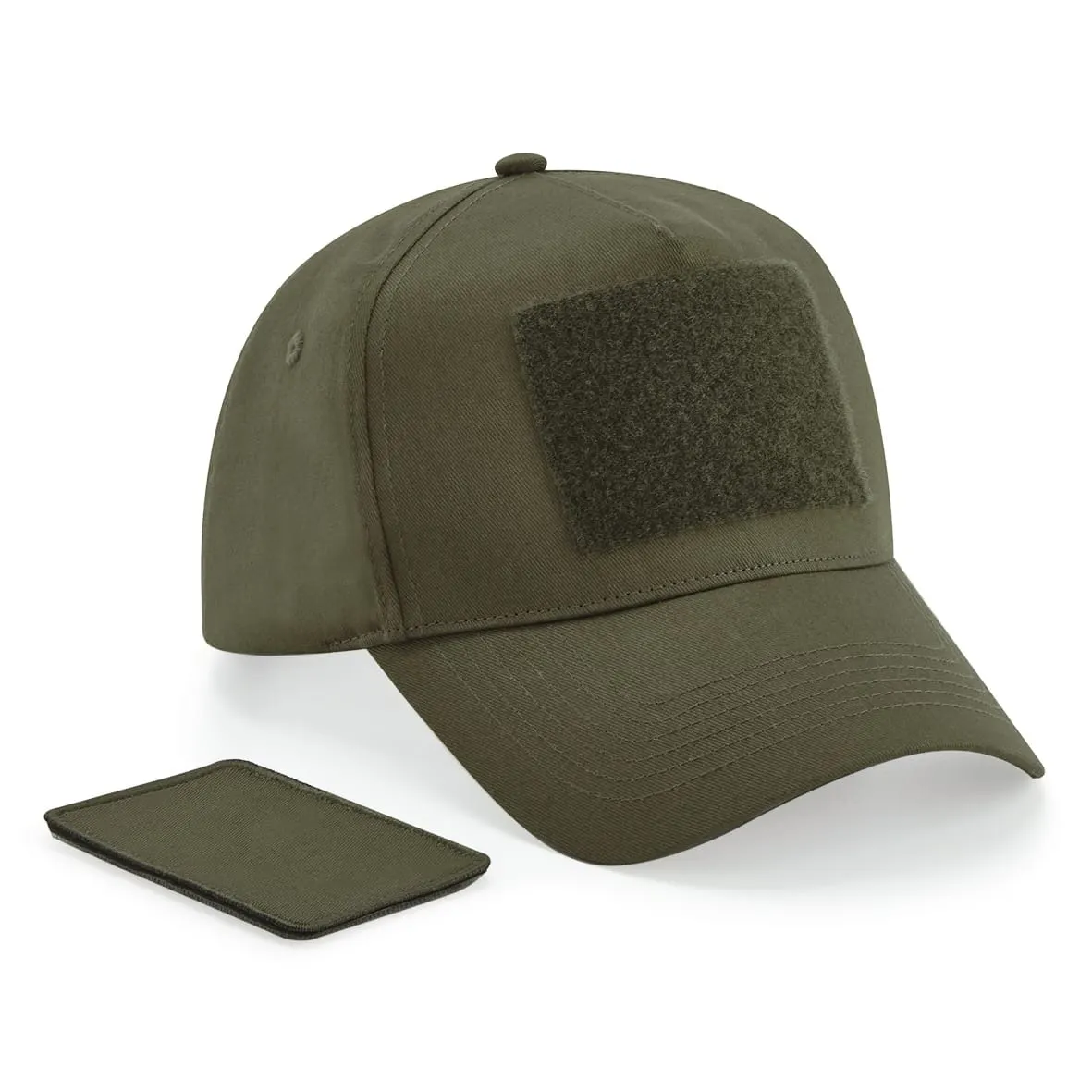 Gorra de 5 paneles con parche extraíble