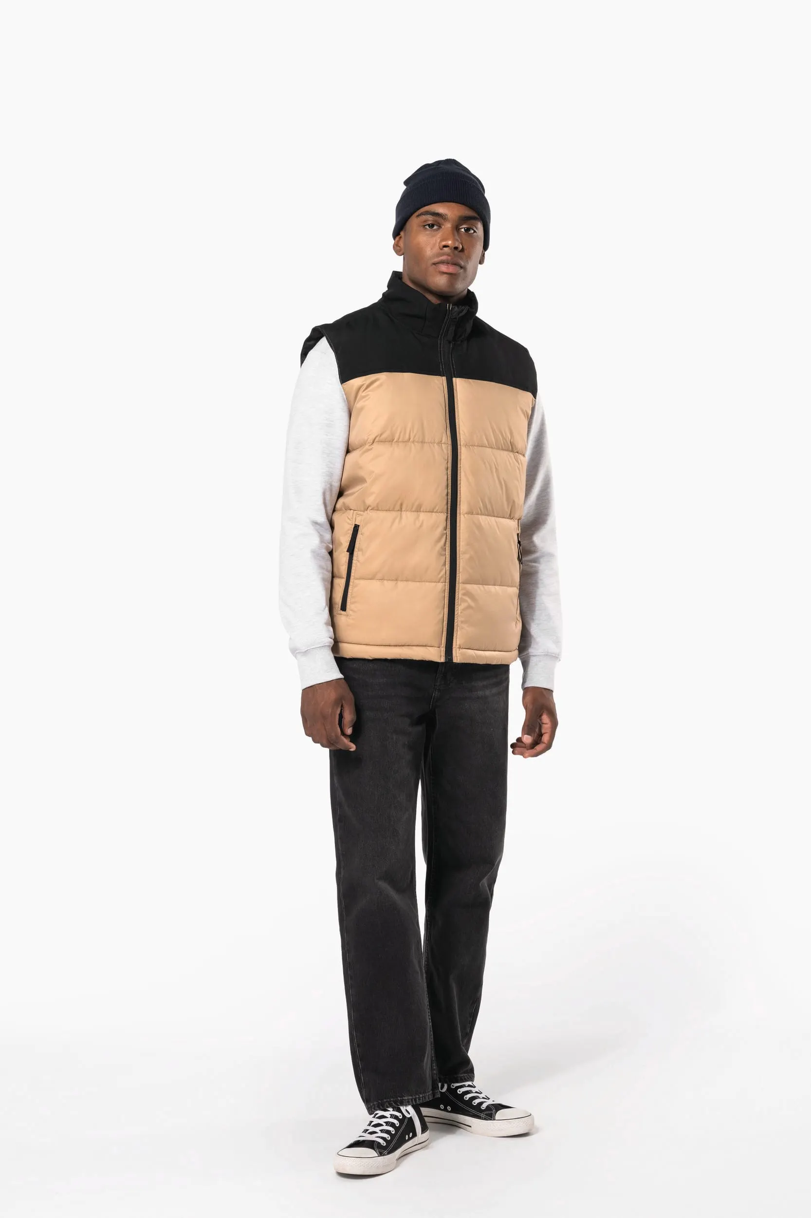 Chaleco acolchado bicolor unisex