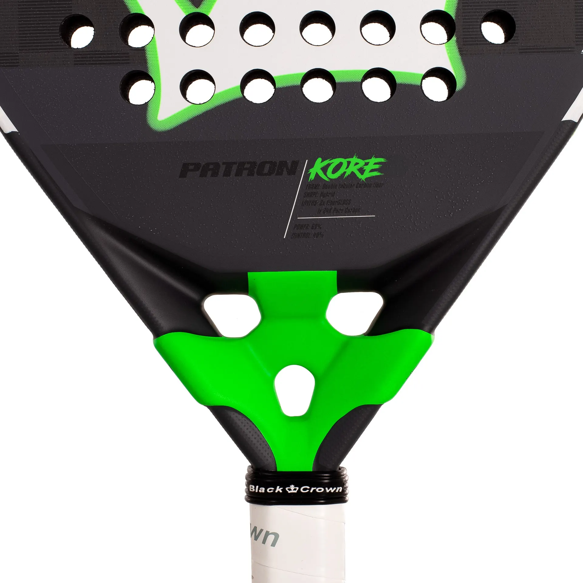 PALA DE PÁDEL BLACK CROWN PATRON KORE