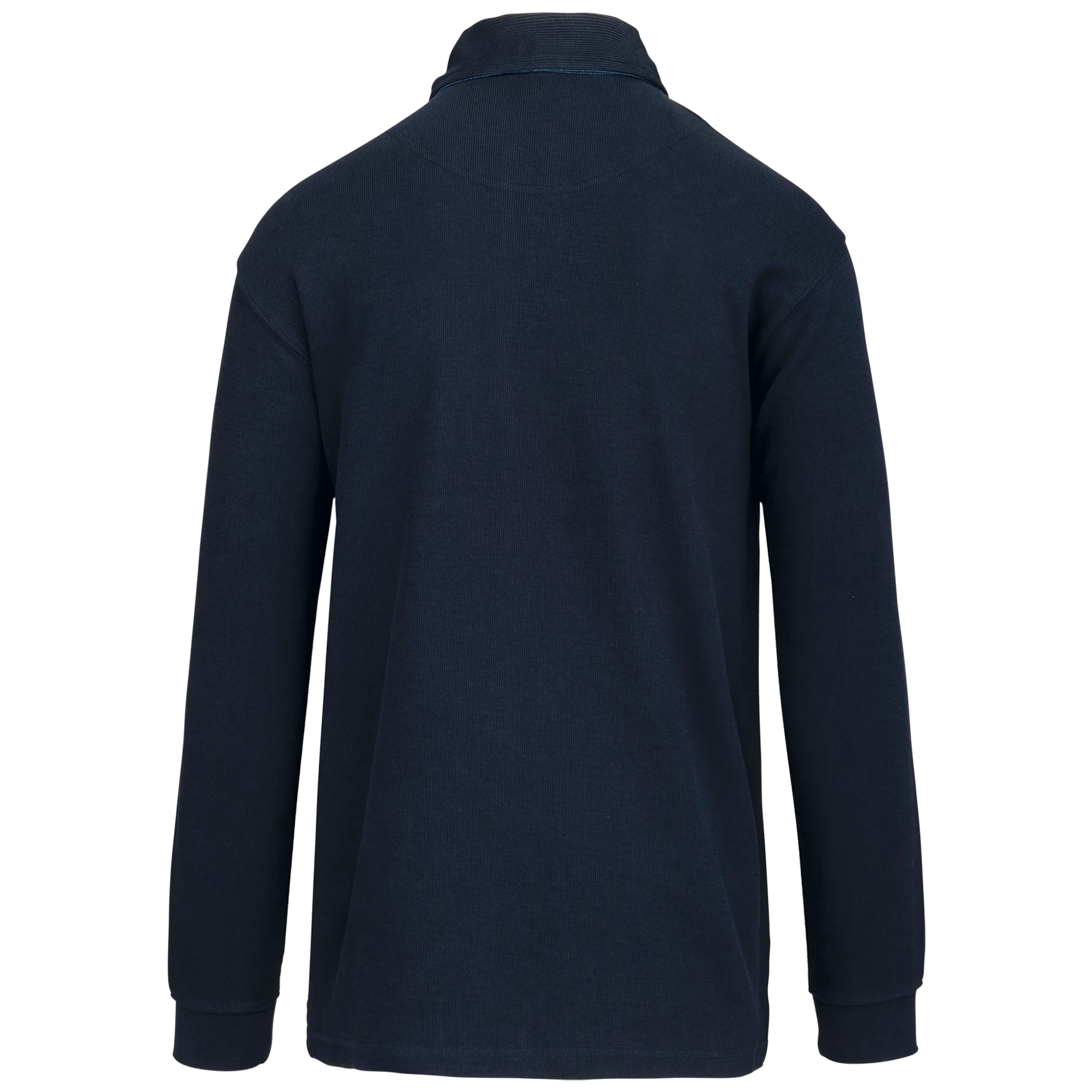 French rib - polo de canalé manga larga hombre