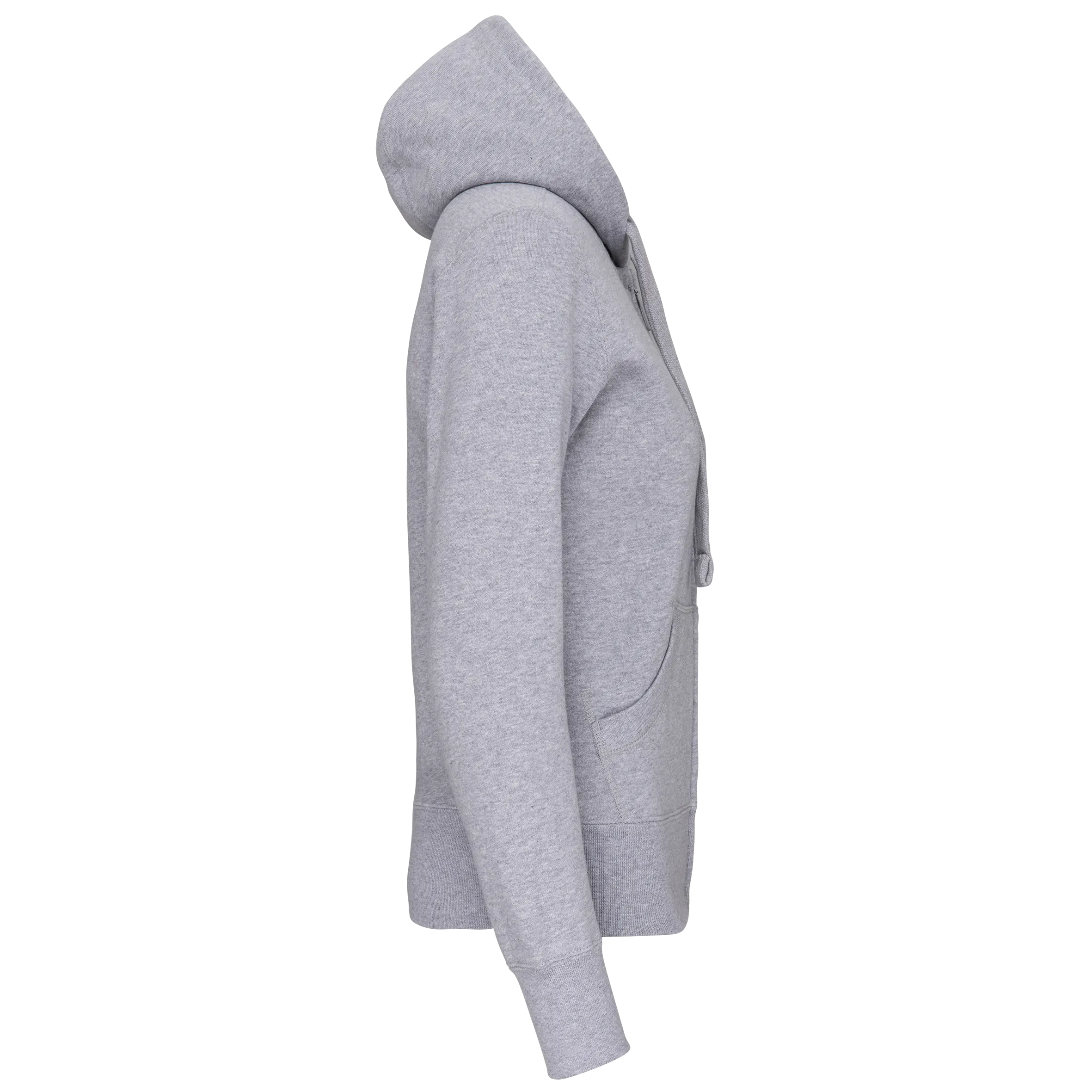 Sudadera con capucha y cremallera de mujer