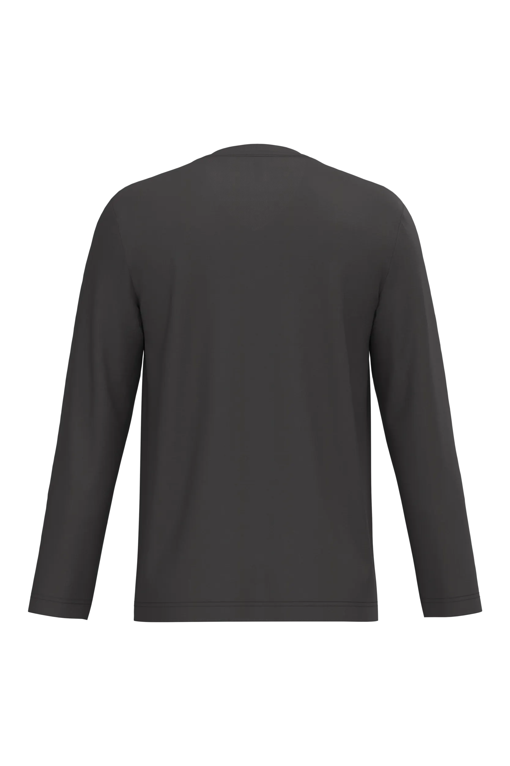 Camiseta manga larga y cuello de pico hombre
