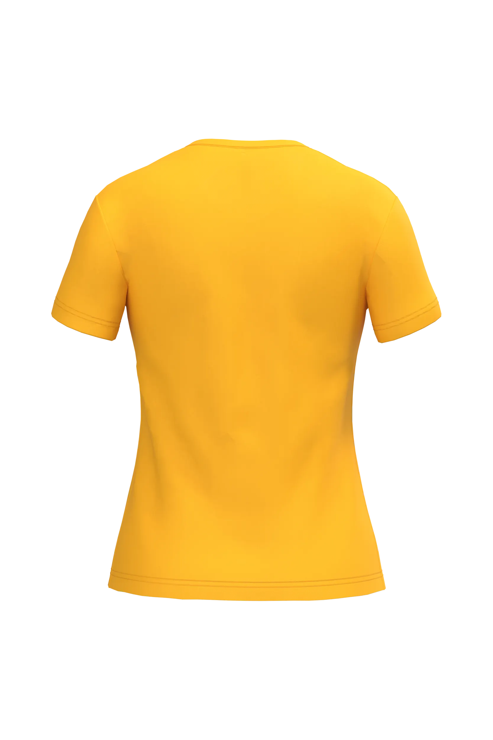 Camiseta de manga cota y cuello de pico mujer