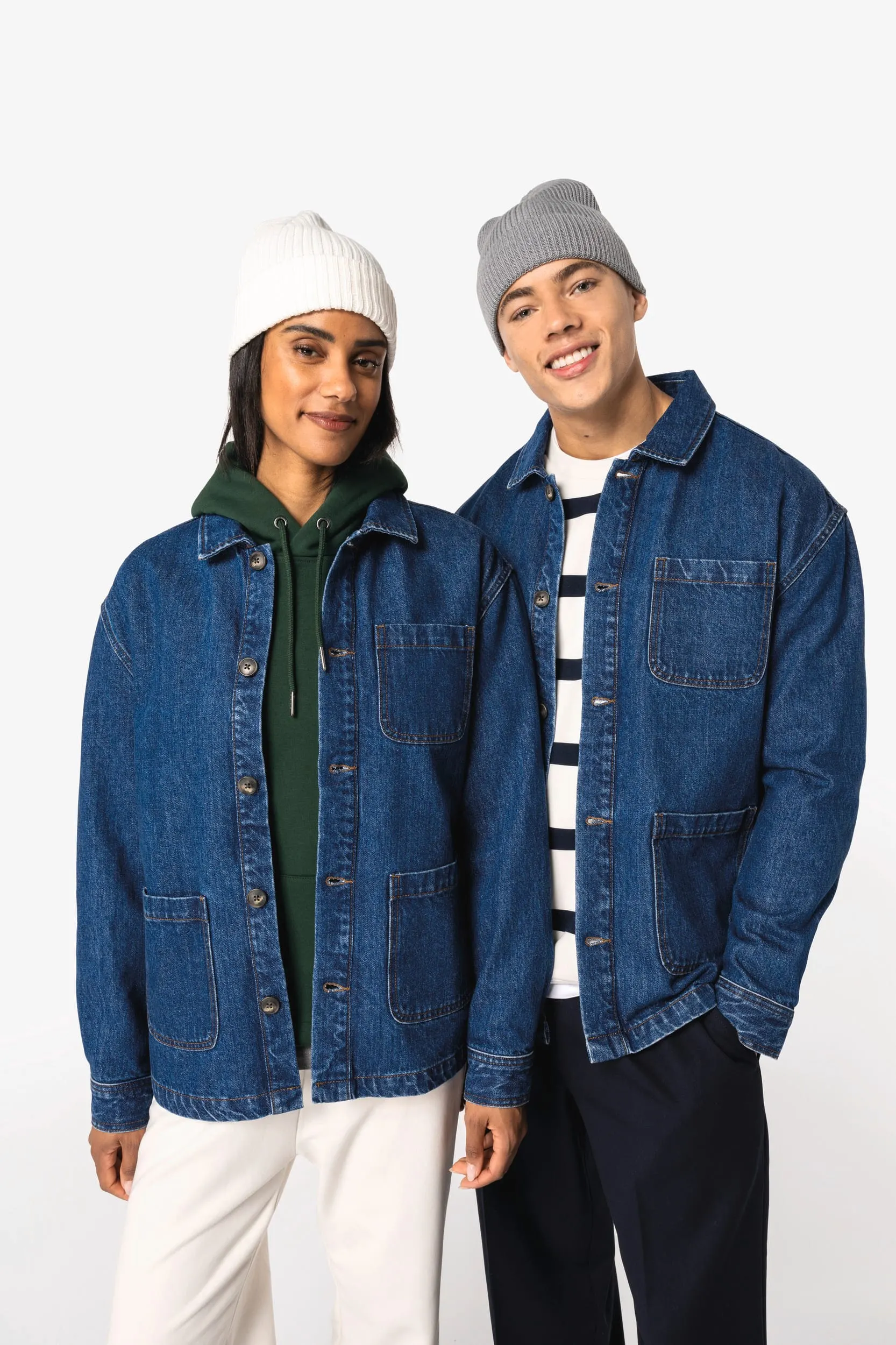 Chaqueta vaquera ecorresponsable de hombros caídos unisex