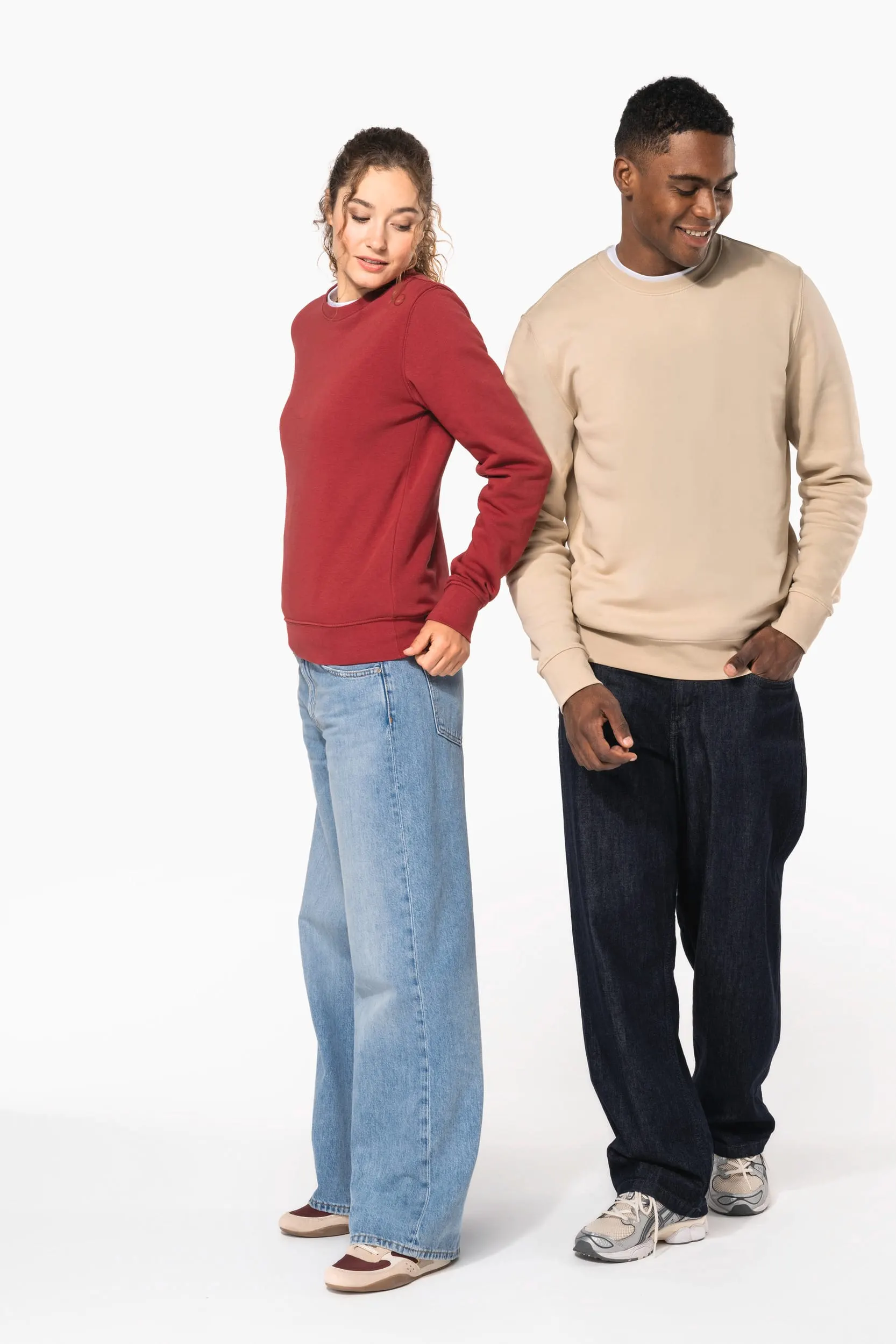 Sudadera ecorresponsable de cuello redondo unisex