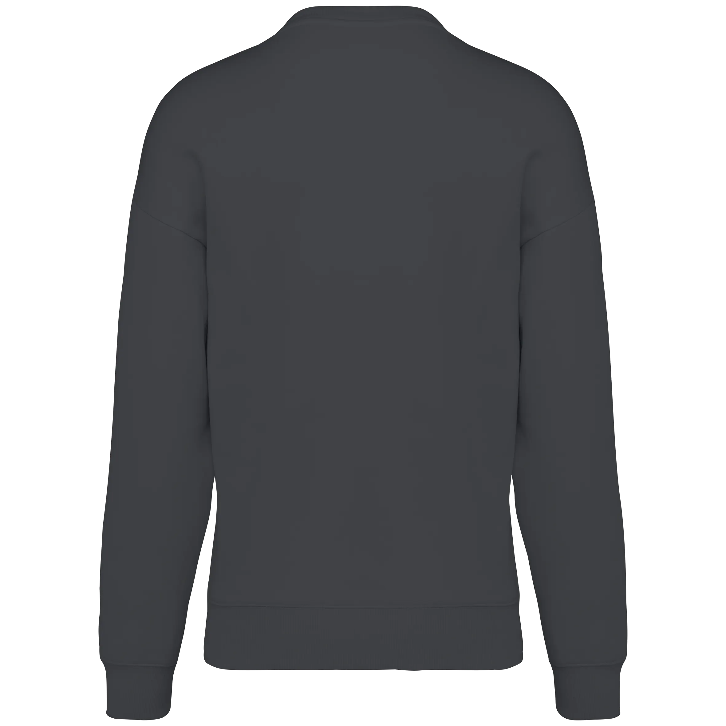 Sudadera ecorresponsable cuello redondo oversize unisex