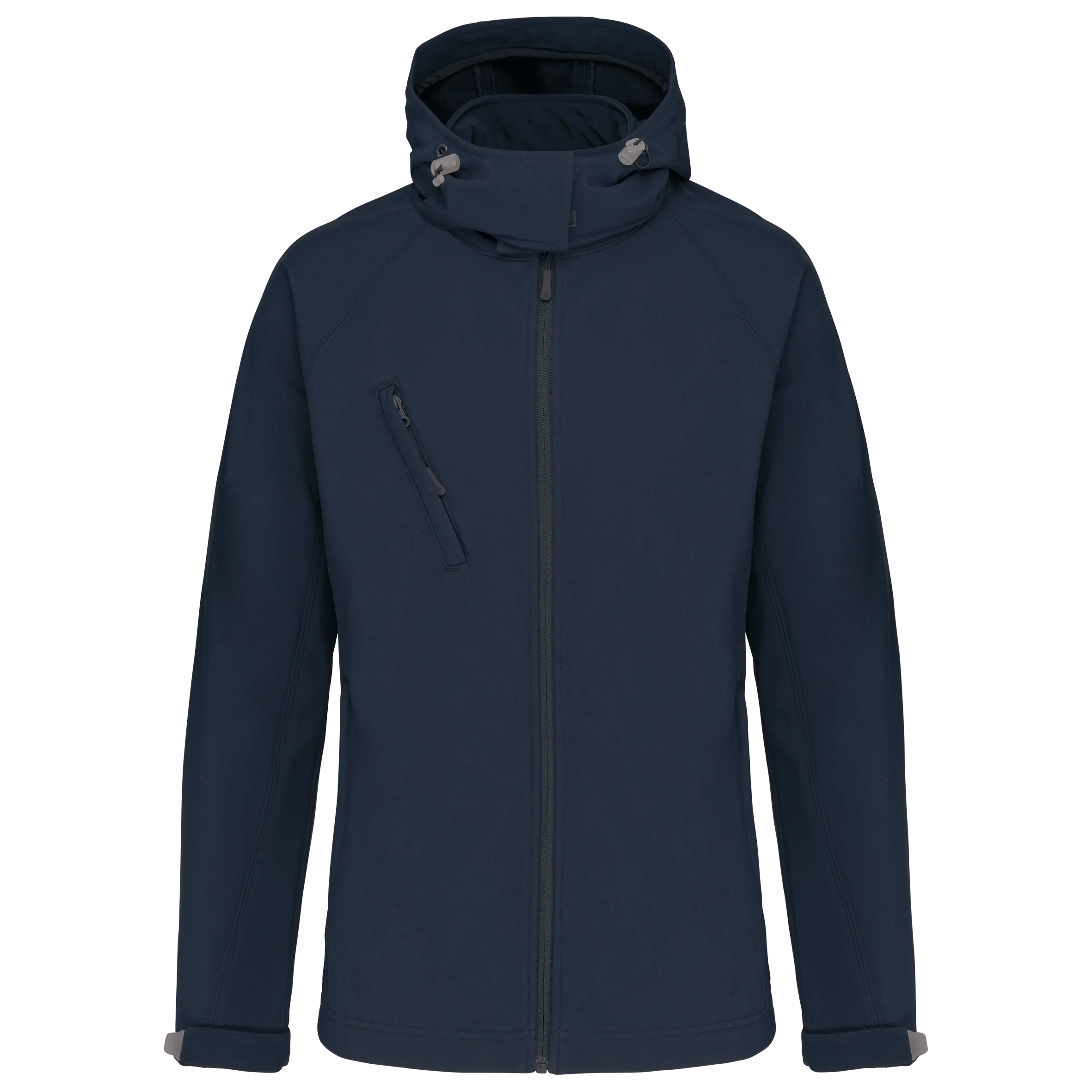 Chaqueta softshell con capucha extraíble mujer