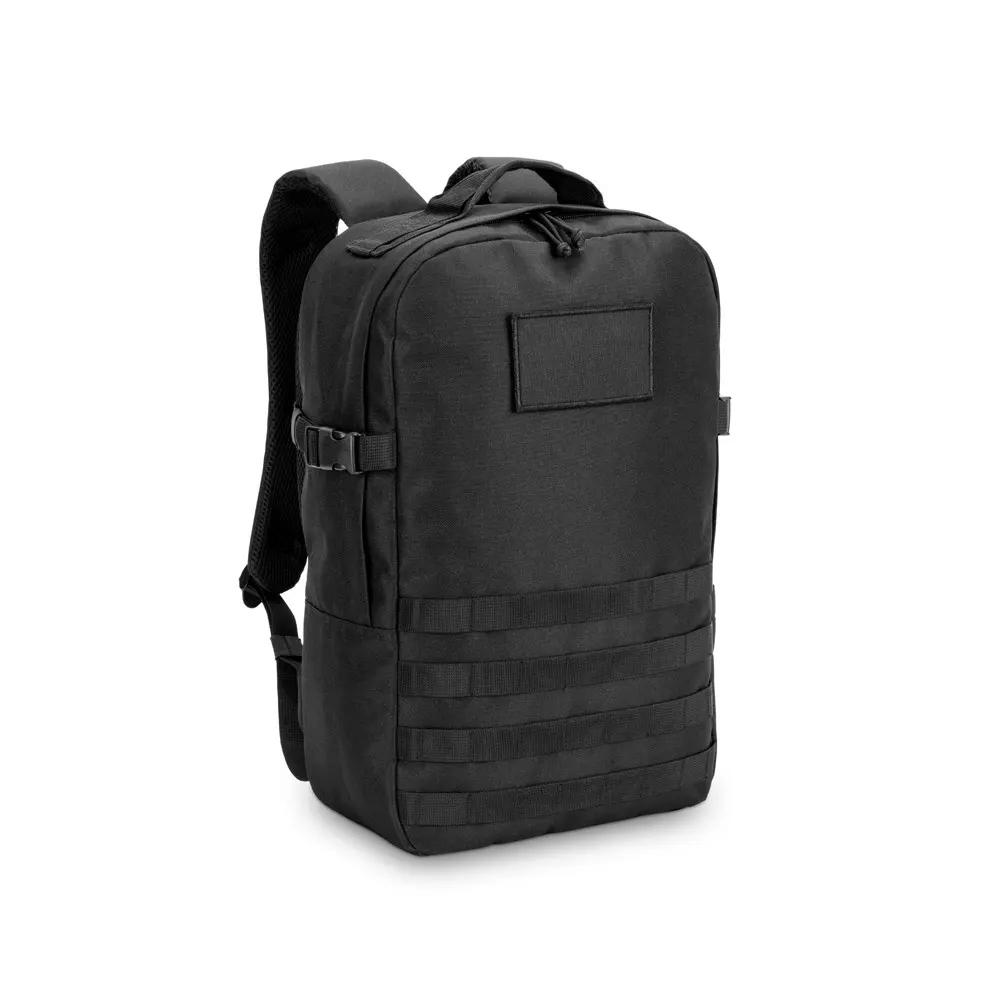 EDINBURGH BPACK. Mochila de estilo militar en poliéster reciclado 600D, alta densidad y forro en poliéster reciclado 210D 17'3’