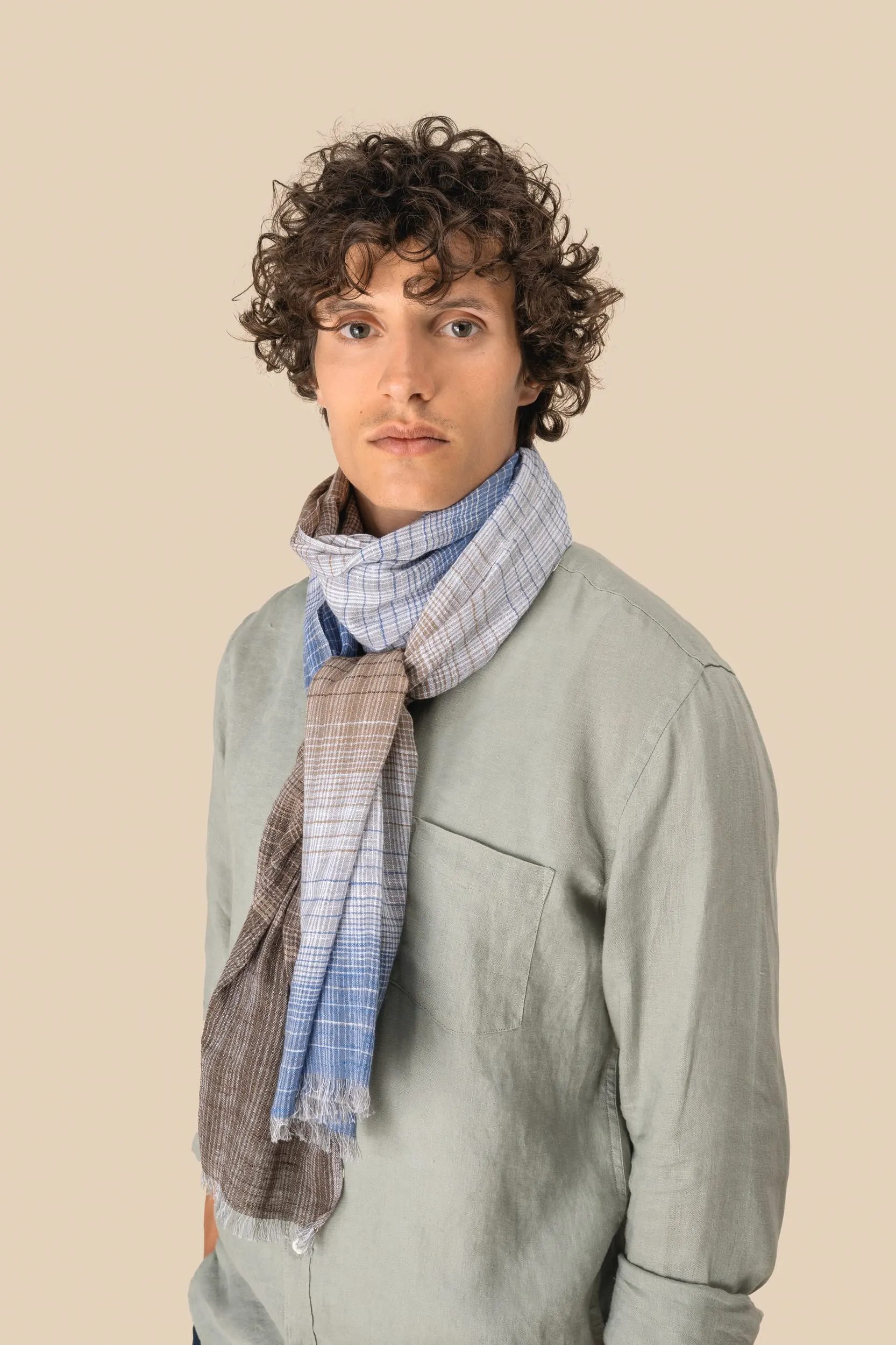 Fular a rayas unisex