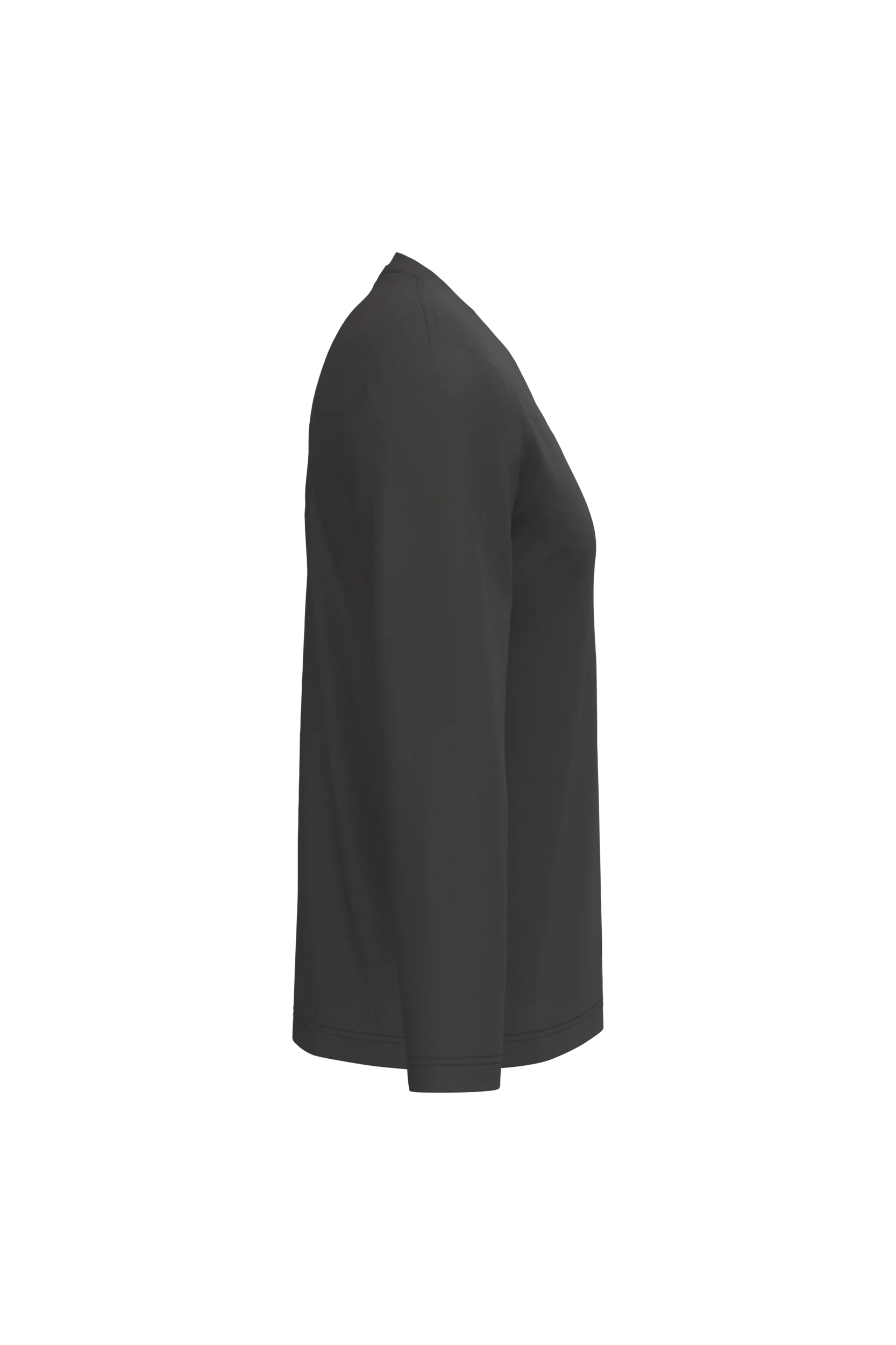 Camiseta manga larga y cuello de pico hombre