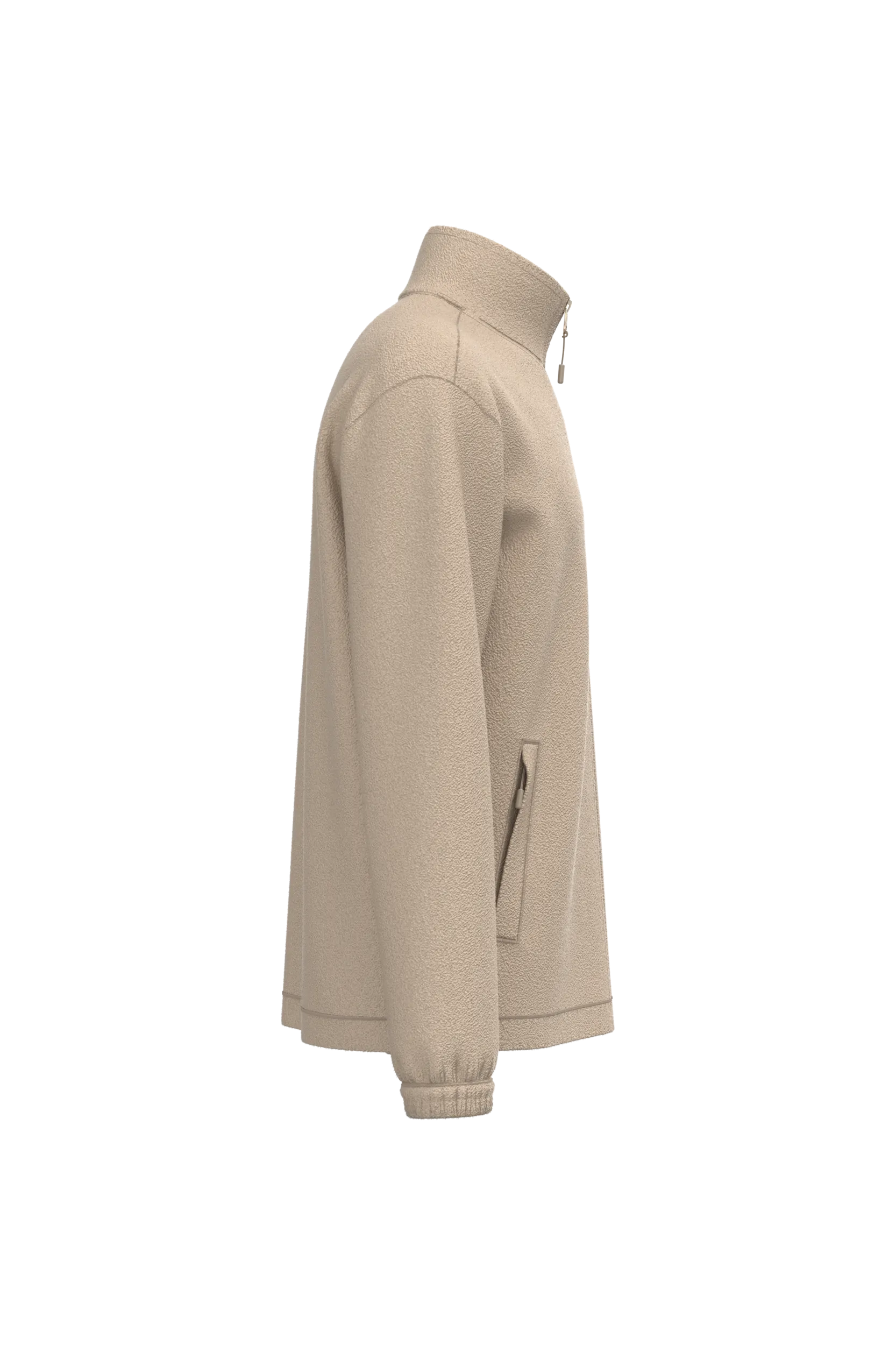 Chaqueta polar ajustable con puños elásticos