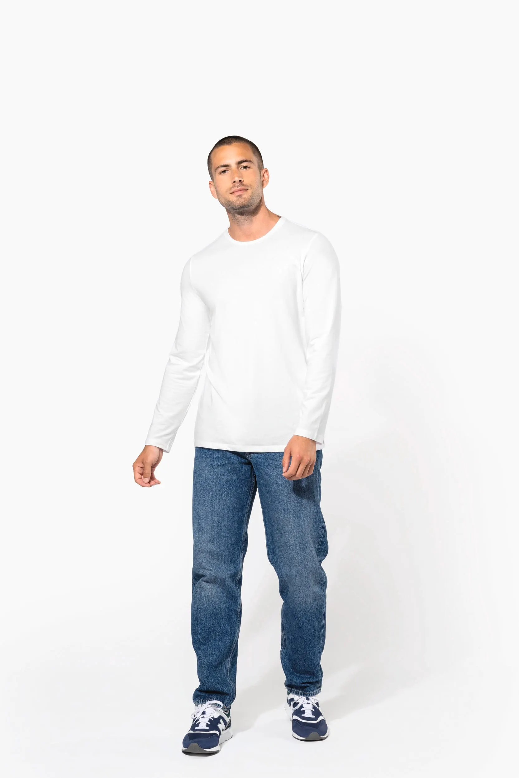 Camiseta con elastano manga larga hombre
