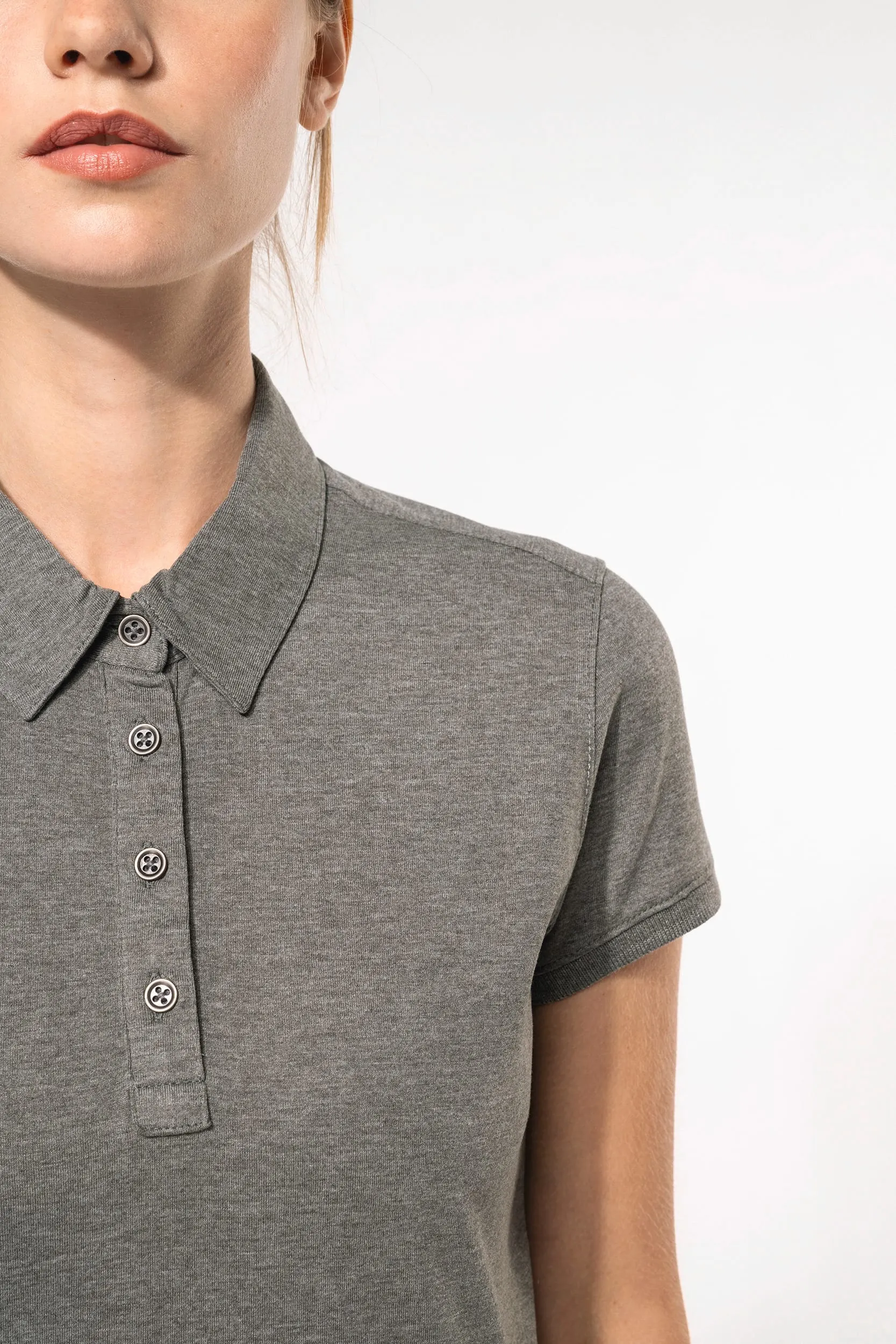 Polo jersey manga corta mujer