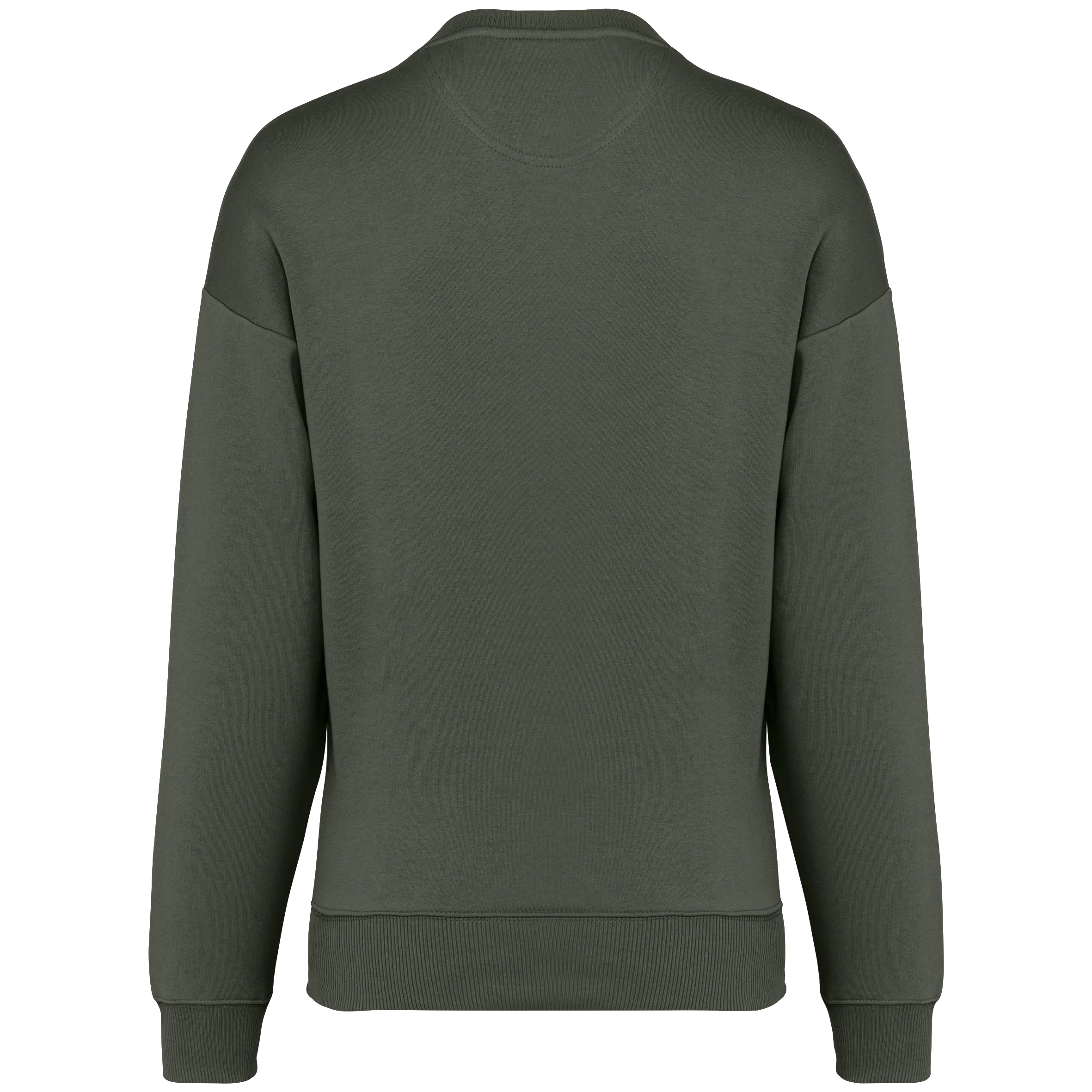 Sudadera ecorresponsable cuello redondo oversize unisex