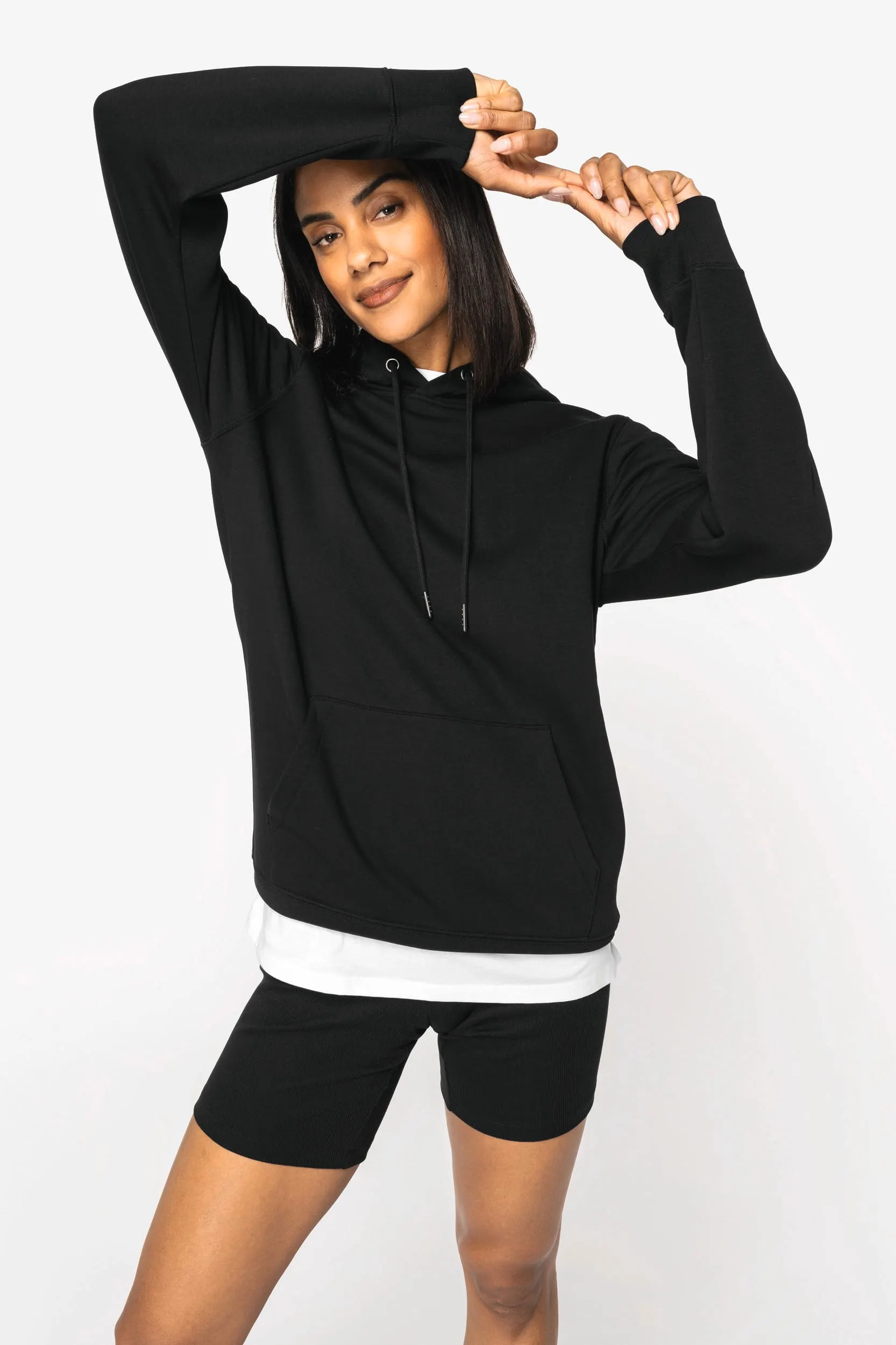 Sudadera ecorresponsable con capucha unisex