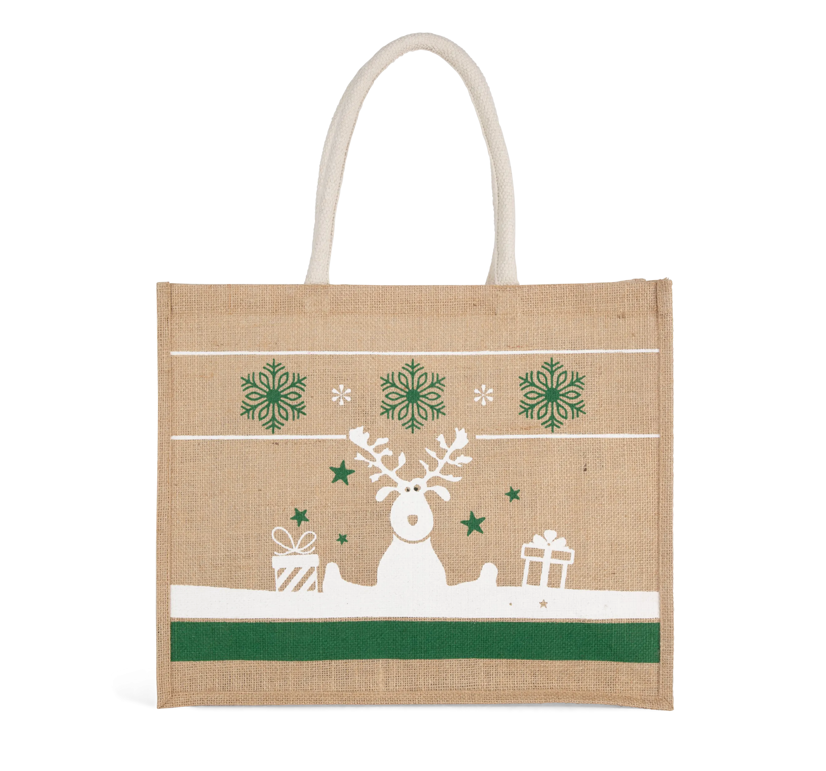 Bolsa shopper con motivos navideños