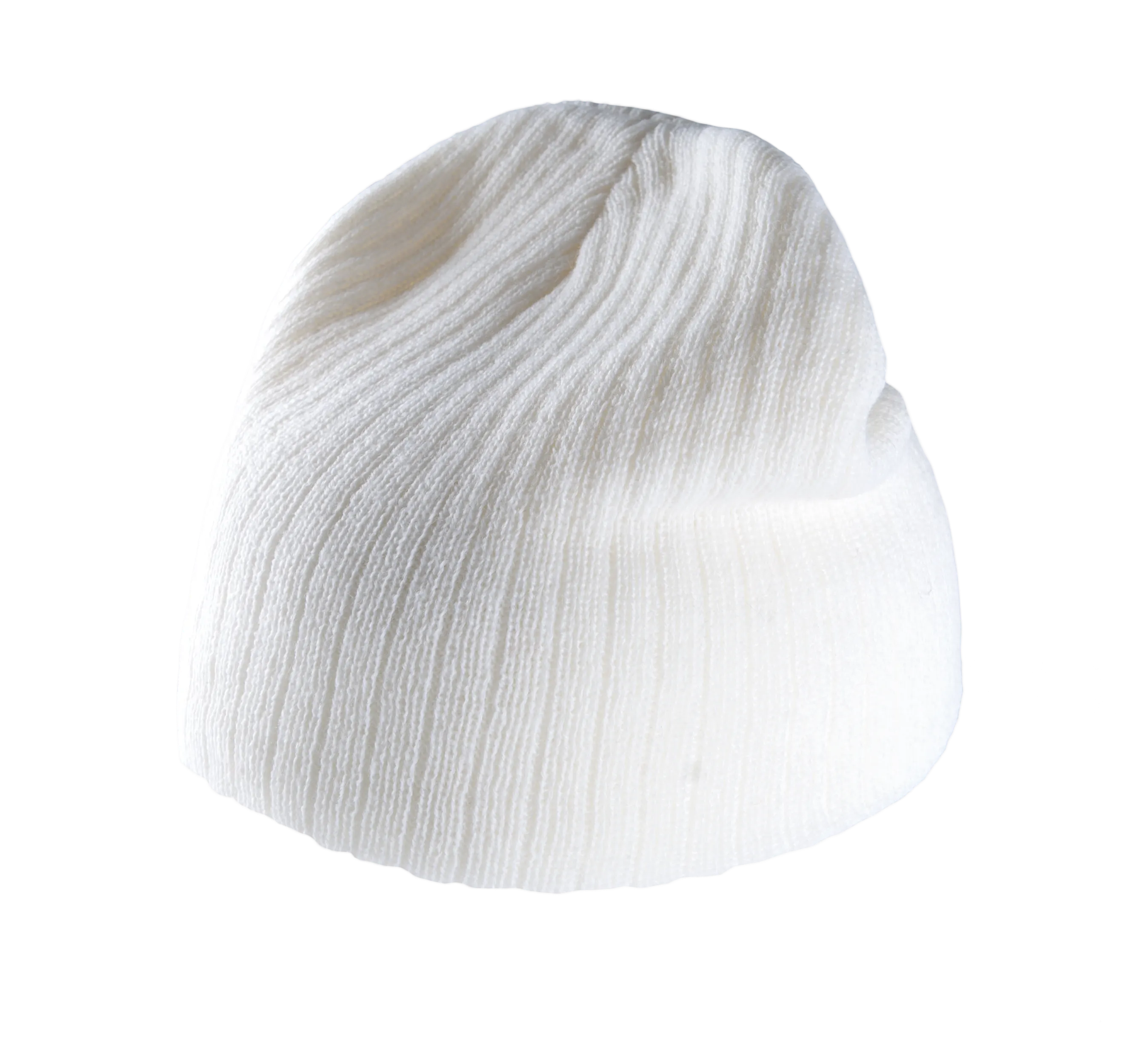 Gorro de punto acanalado