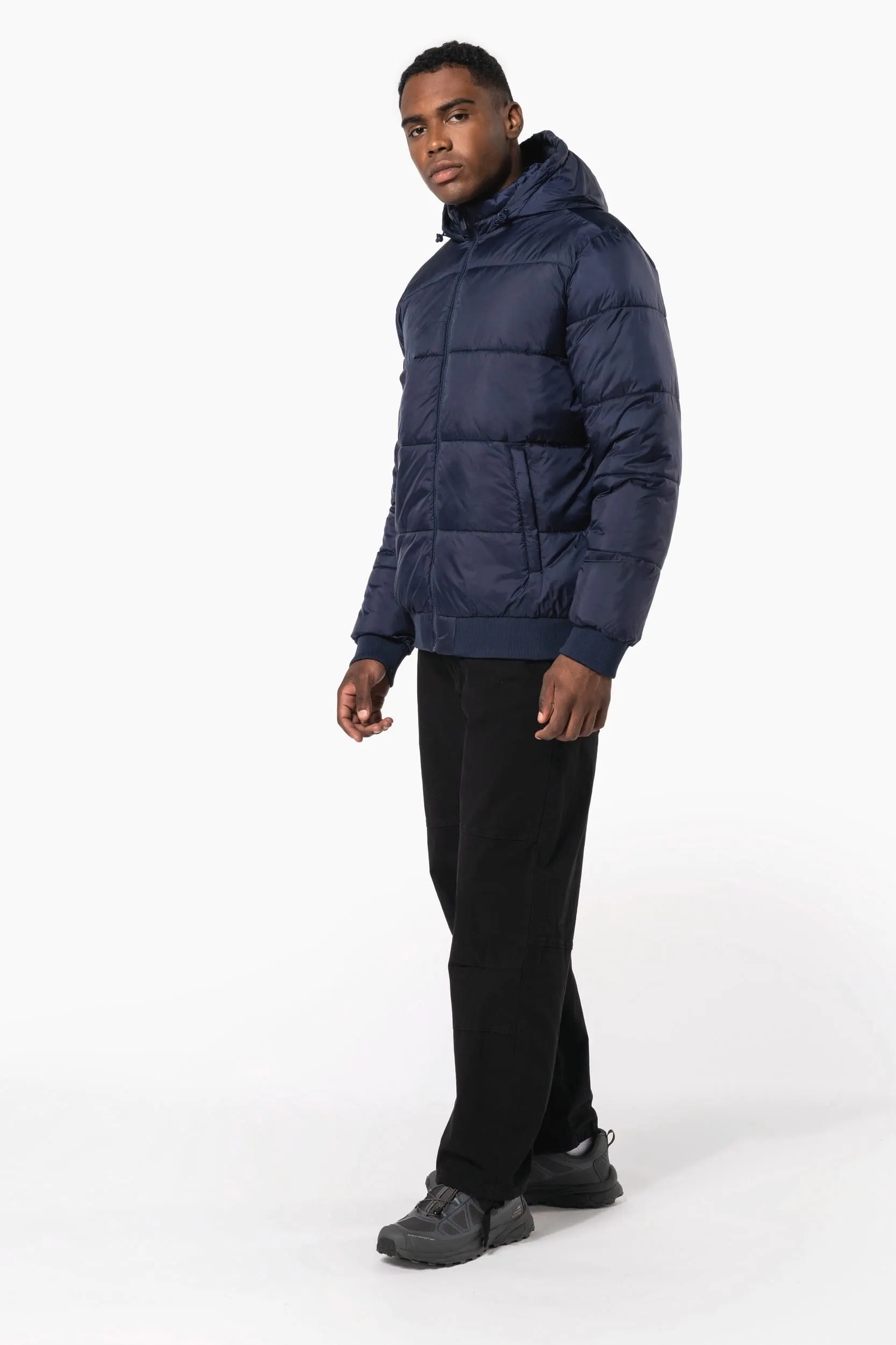 Chaqueta ripstop reciclada con capucha unisex