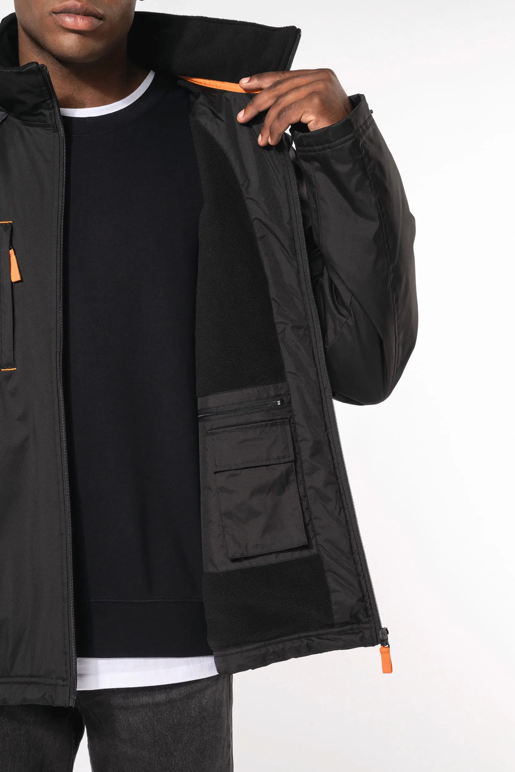 Chaqueta con mangas amovibles hombre