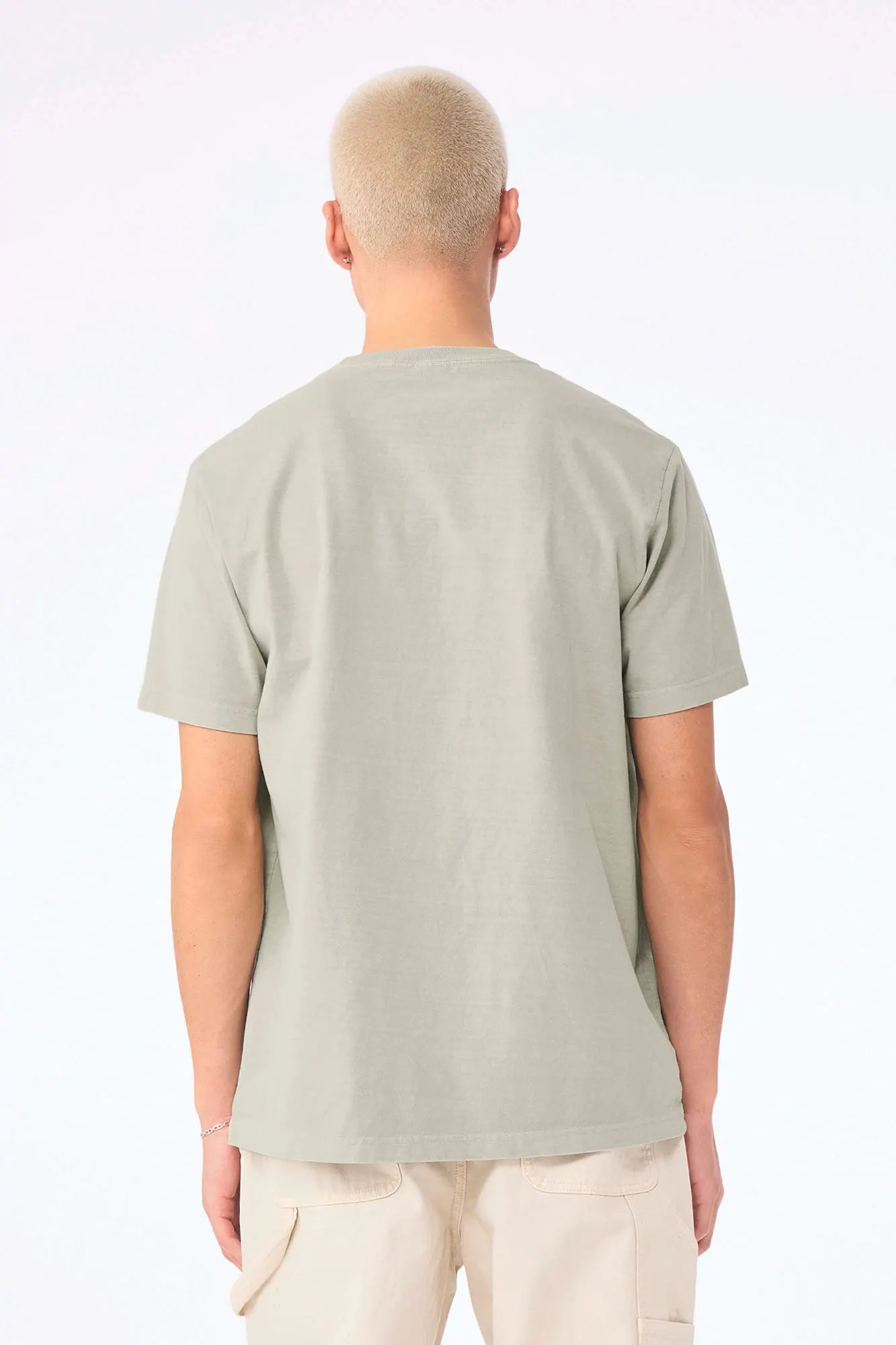 Camiseta de efecto lavado gruesa unisex