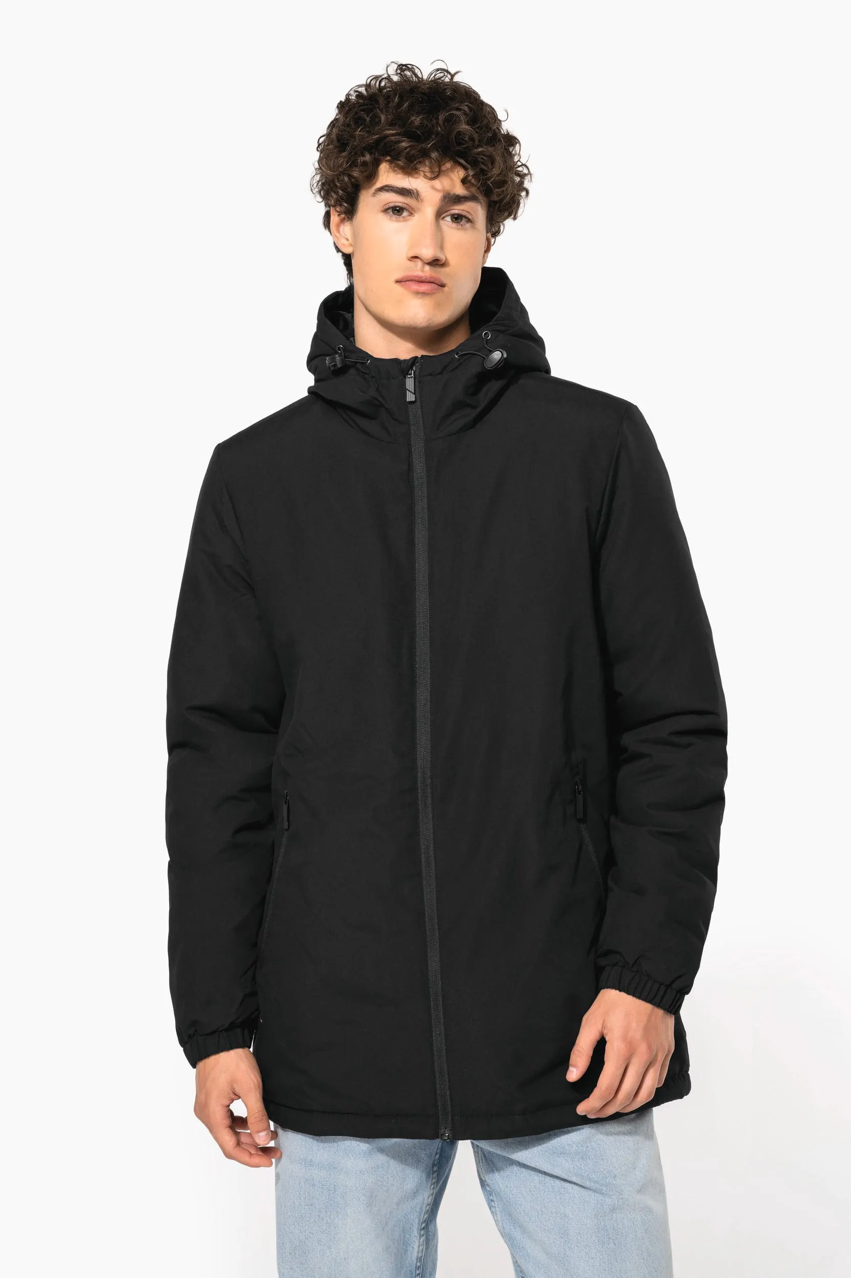 Parka con capucha reciclada unisex