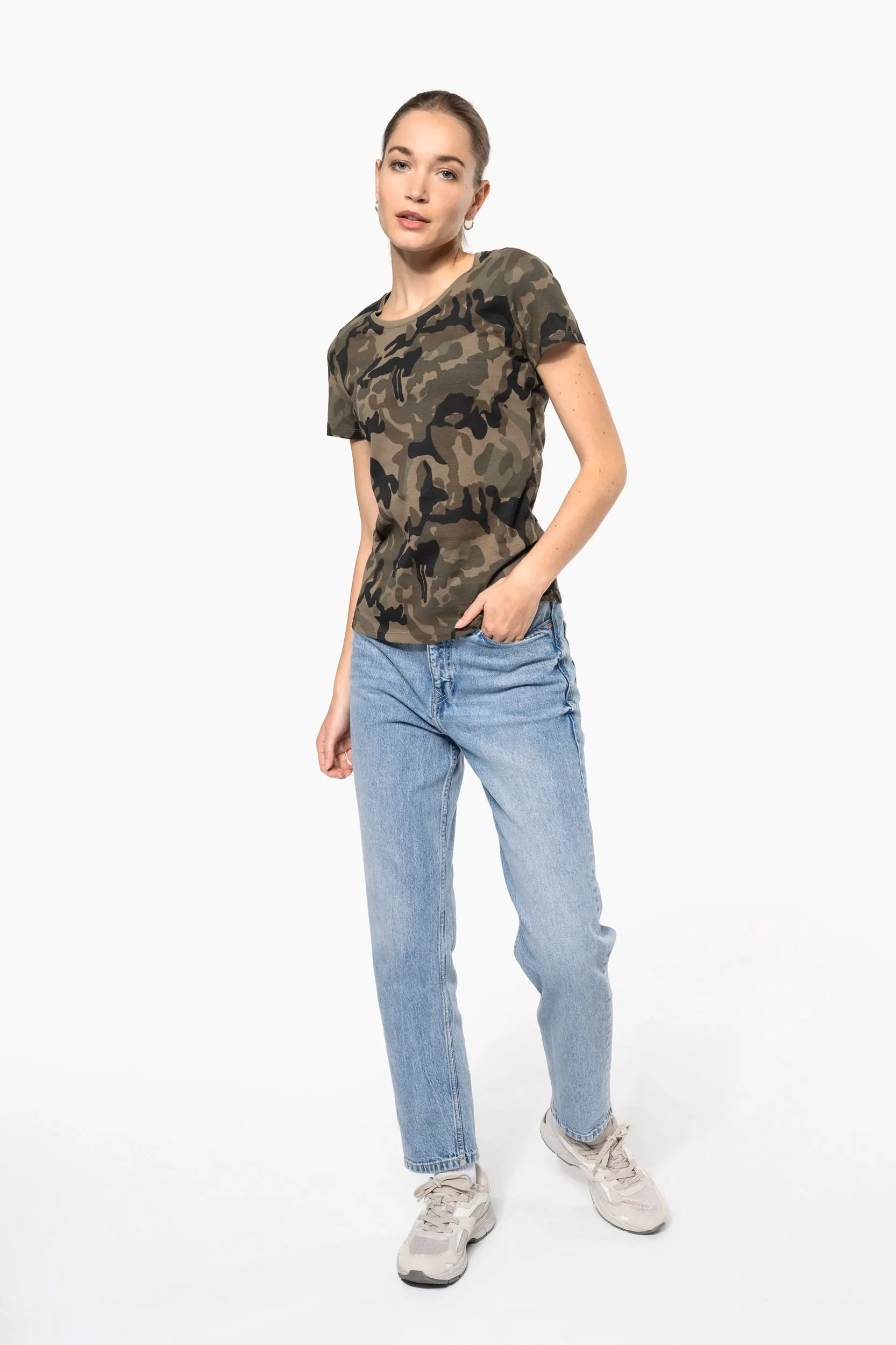 Camiseta camuflaje mujer