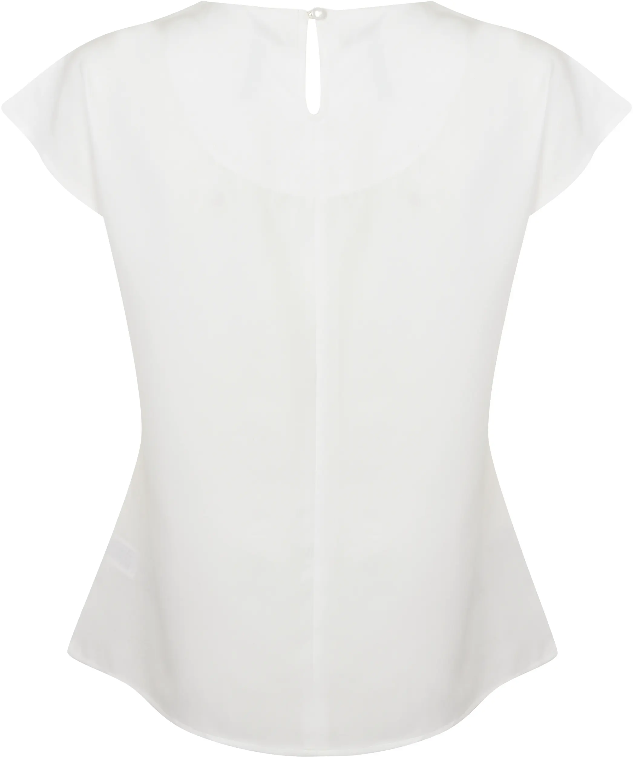 Top cuello plisado mujer
