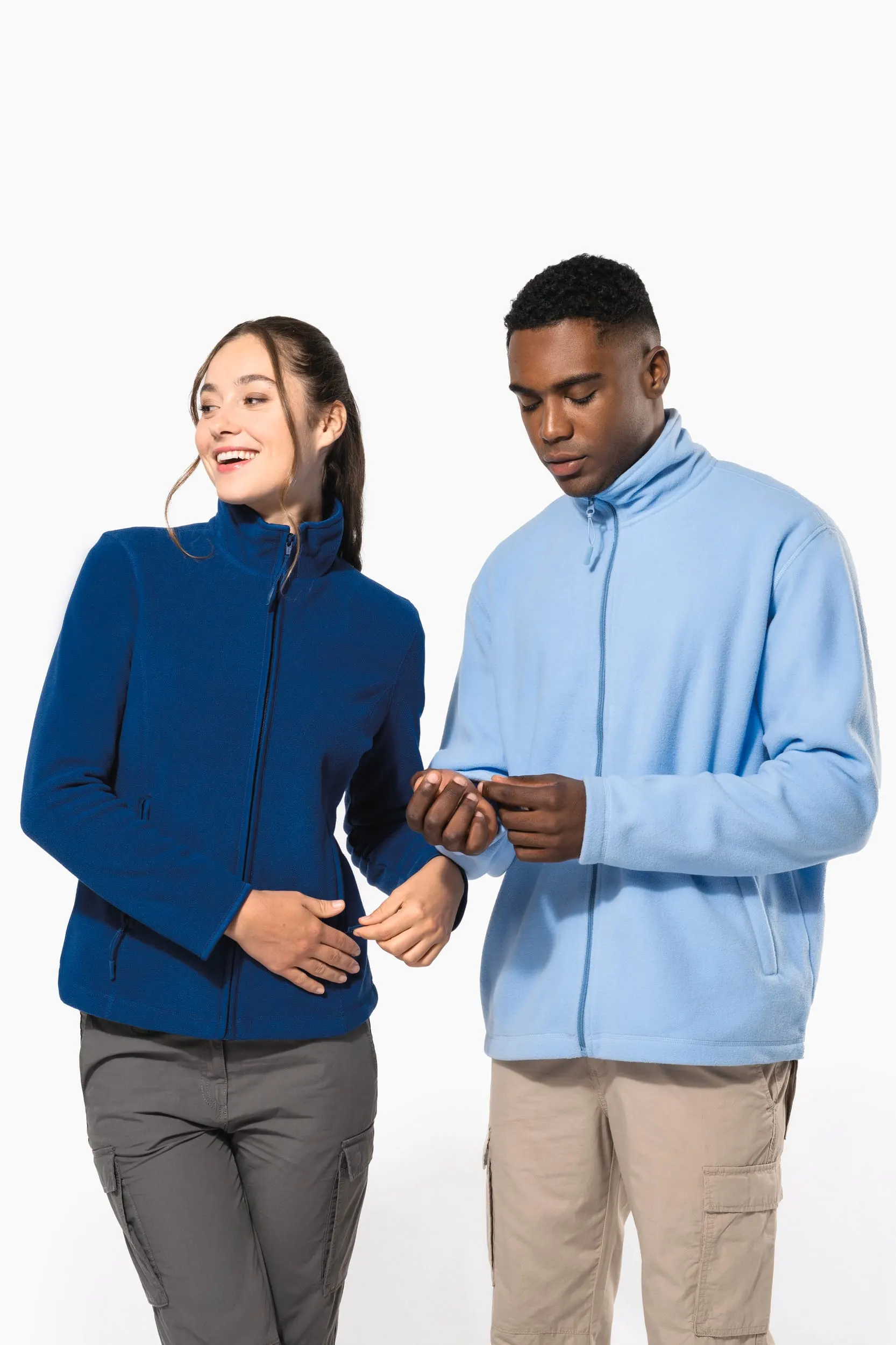Chaqueta micropolar con cremallera hombre
