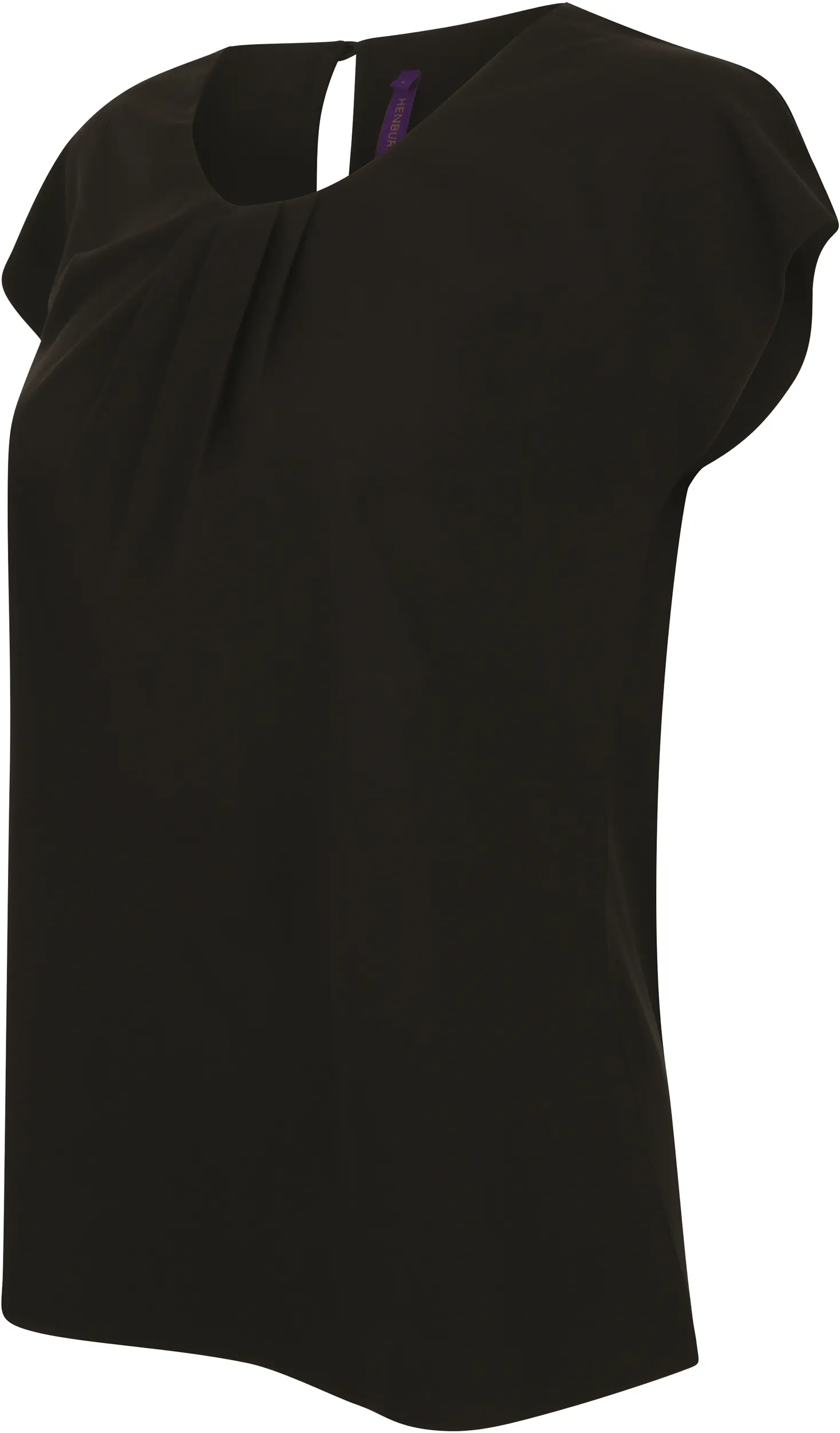 Top cuello plisado mujer