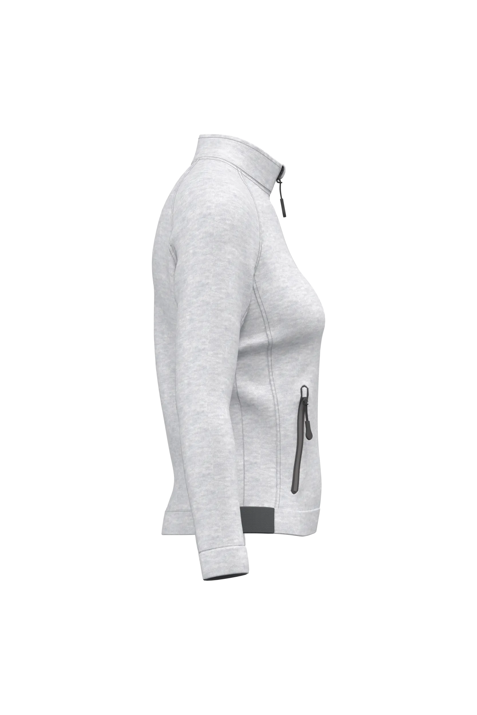 Chaqueta cuello alto mujer